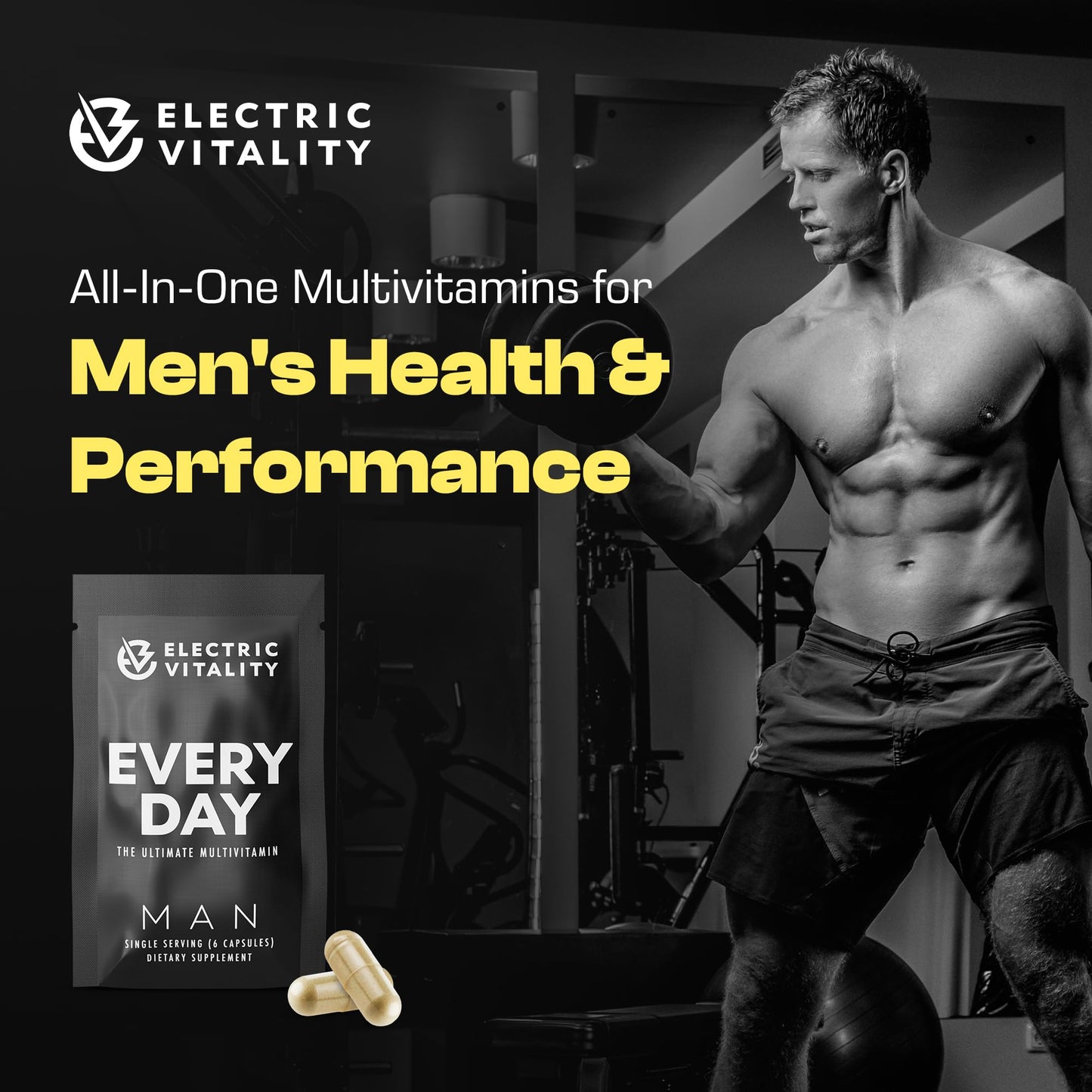 Electric Vitality Men's Multivitamins Capsules 30 Count