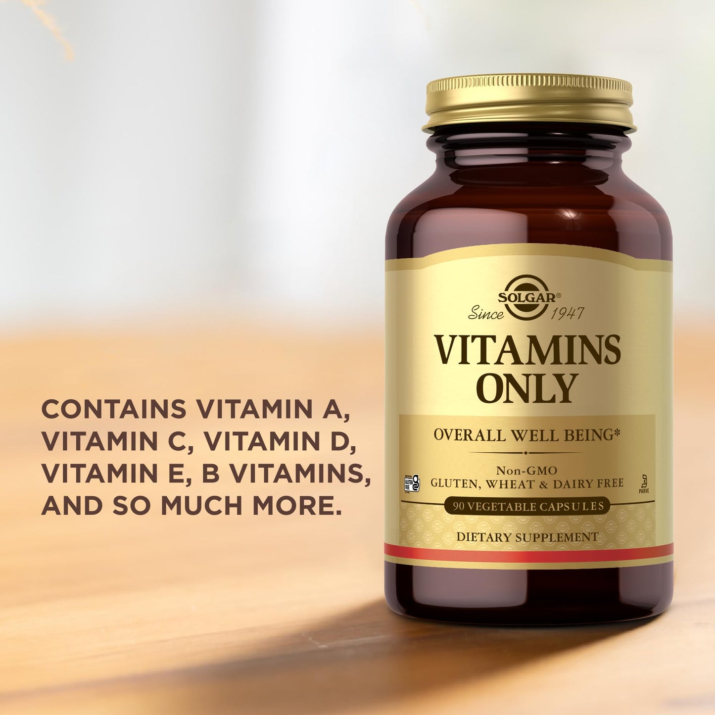 Solgar Vitamins Only Vegetable Capsules 90 Count