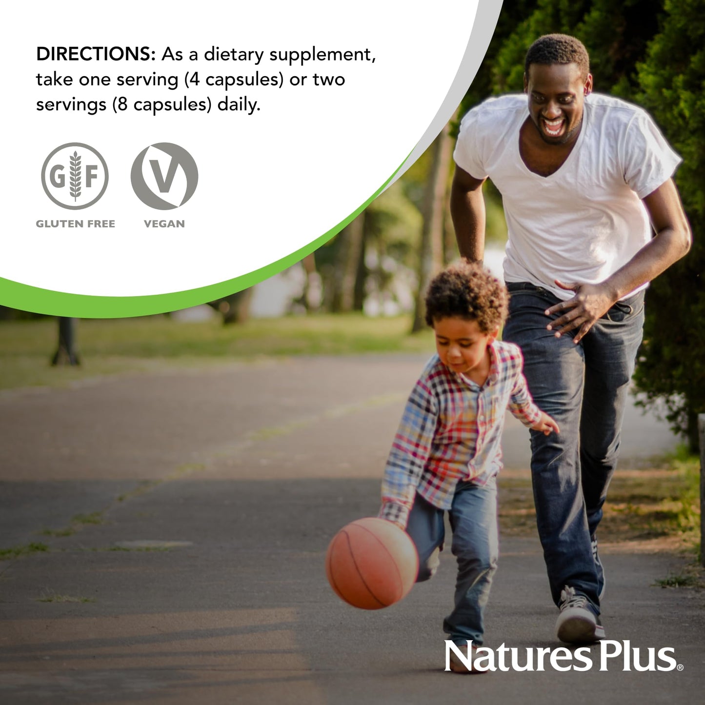 NaturesPlus Source of Life Green Lightning Capsules, 180 Count