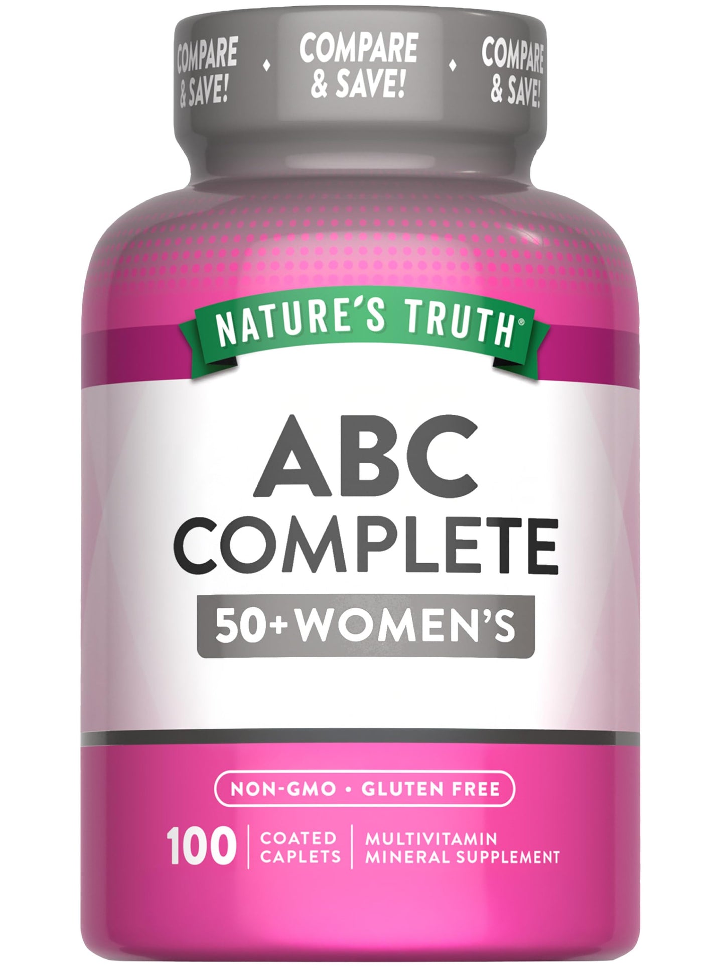 Nature's Truth Women's 50+ Multivitamin Caplets, 100 Count