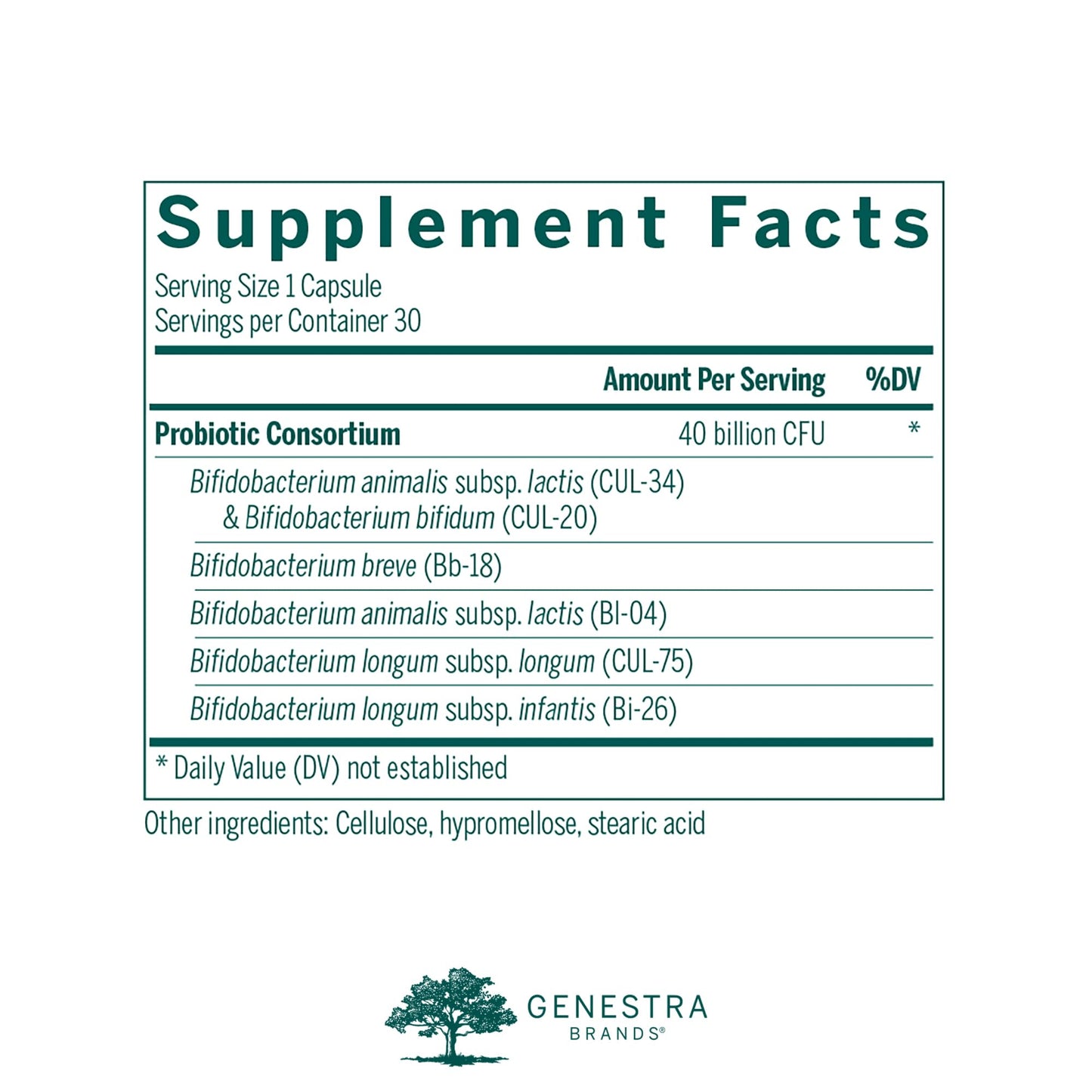 Genestra Brands HMF Bifido Capsules, 30 Capsules