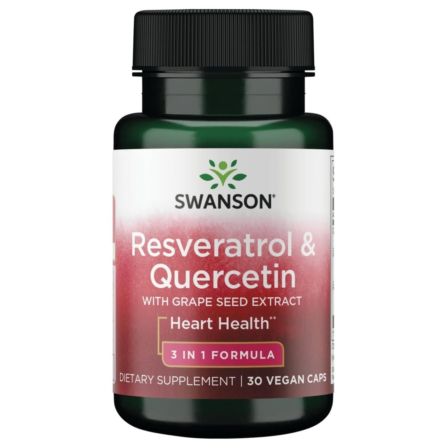 Swanson Resveratrol & Quercetin Vegan Capsules 30 Count