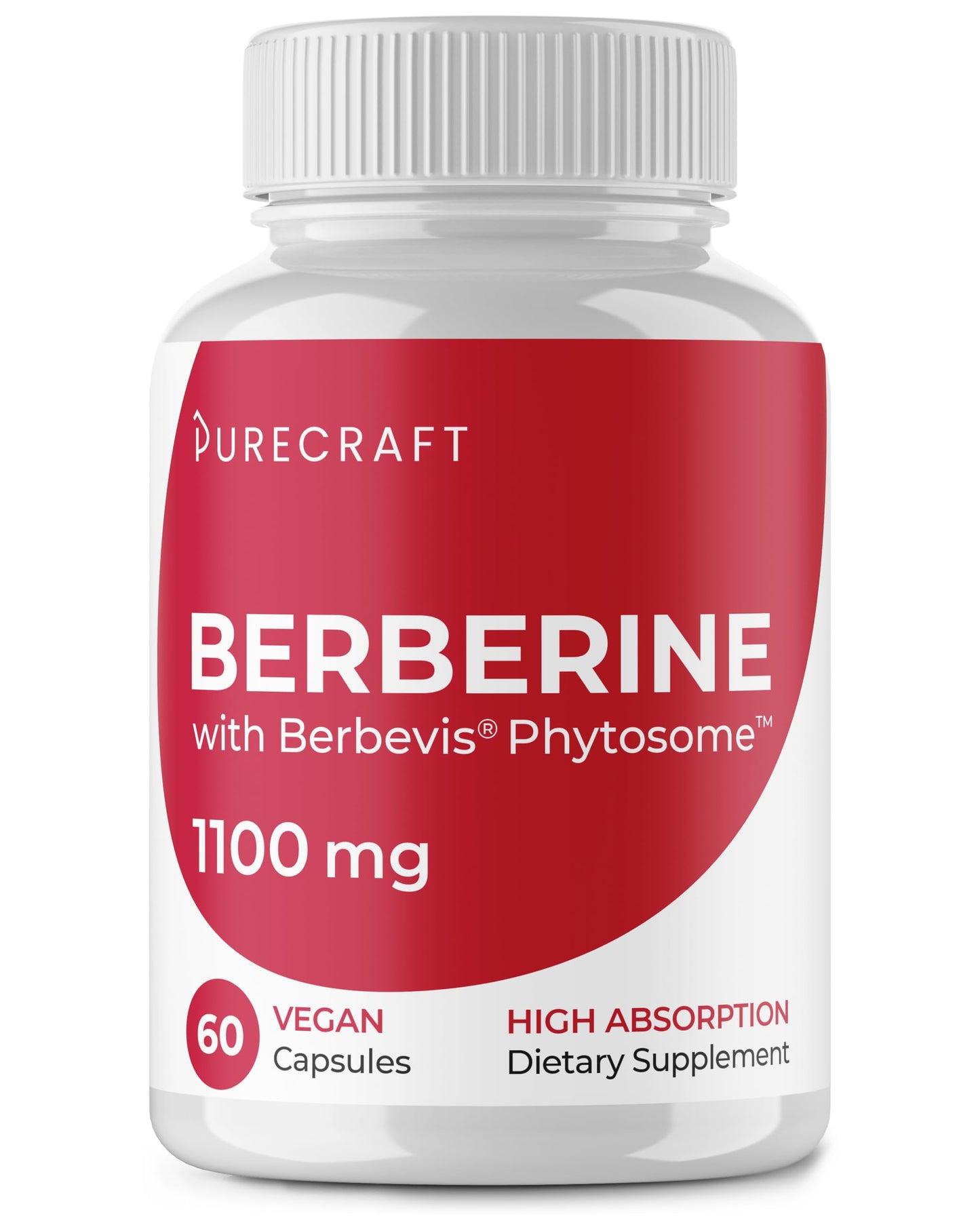 PURECRAFT Berberine Bioavailable Phytosome 1000mg Capsule, 60 Capsules