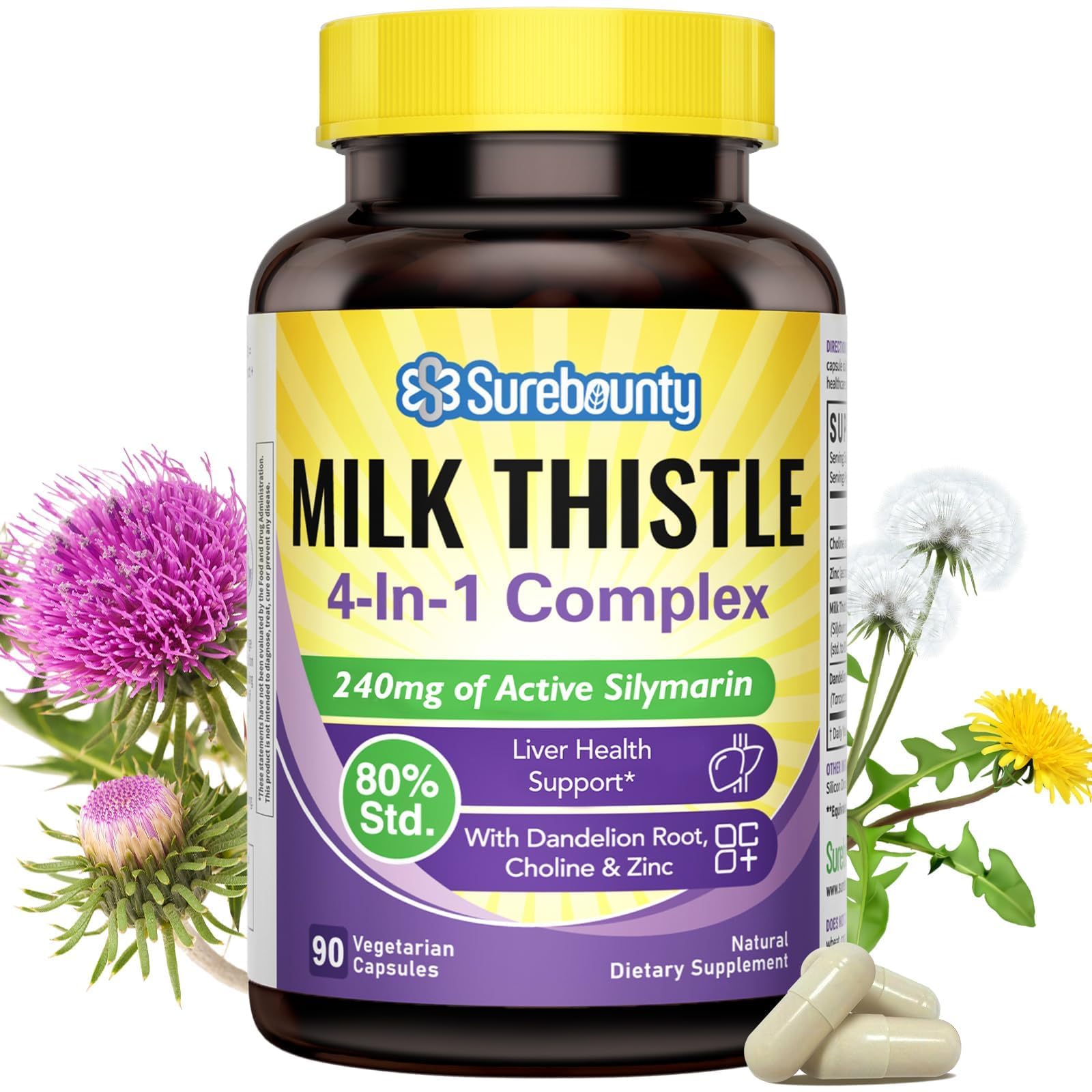 Surebounty Milk Thistle Complex Capsules 90