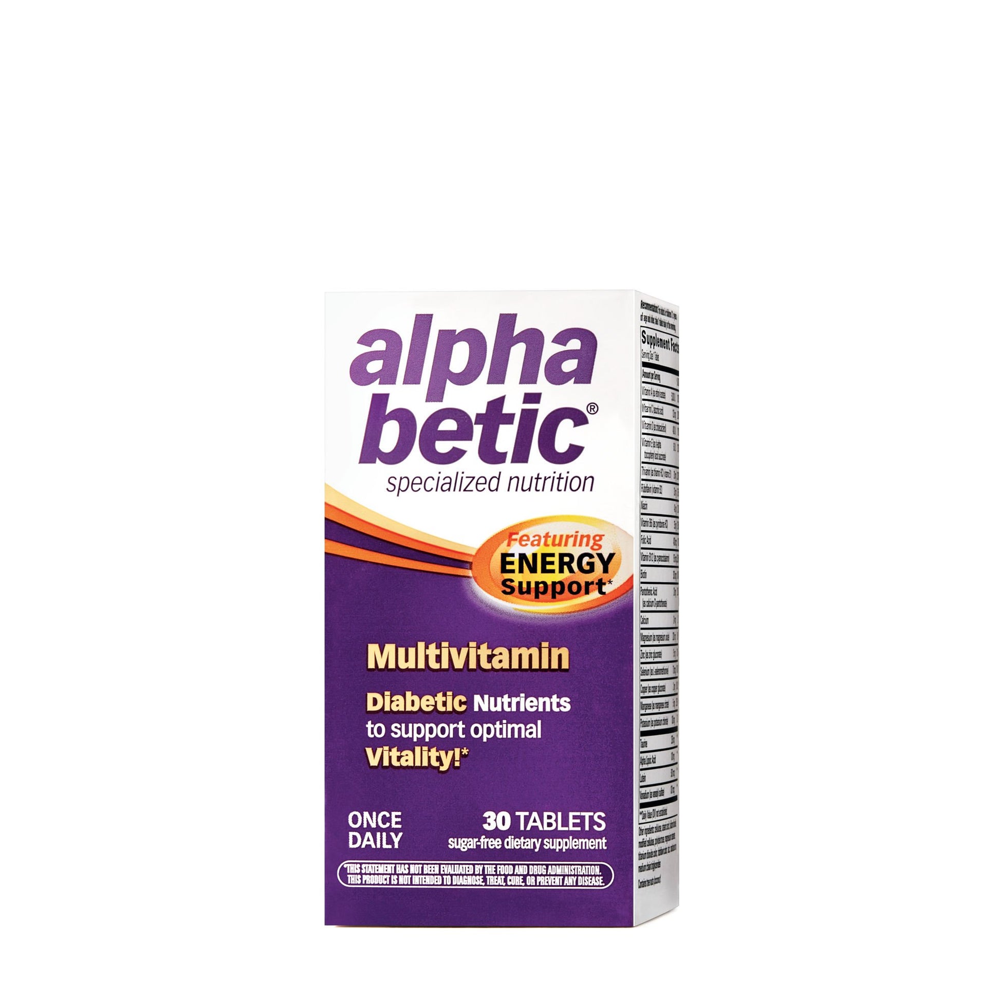 Enzymatic Therapy Alpha Betic Multivitamin Plus Extended Energy 30 Tablets