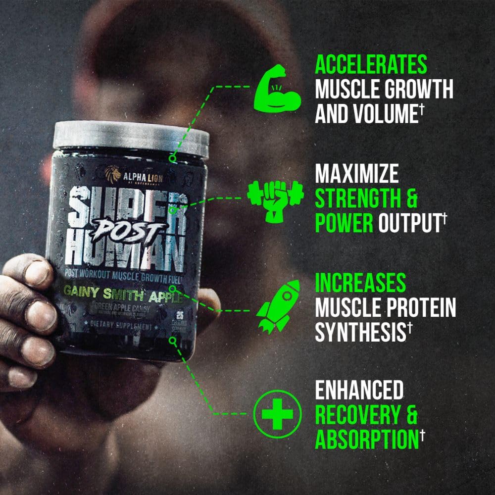 ALPHA LION Superhuman Post Workout Recovery Powder 11.37 Ounce