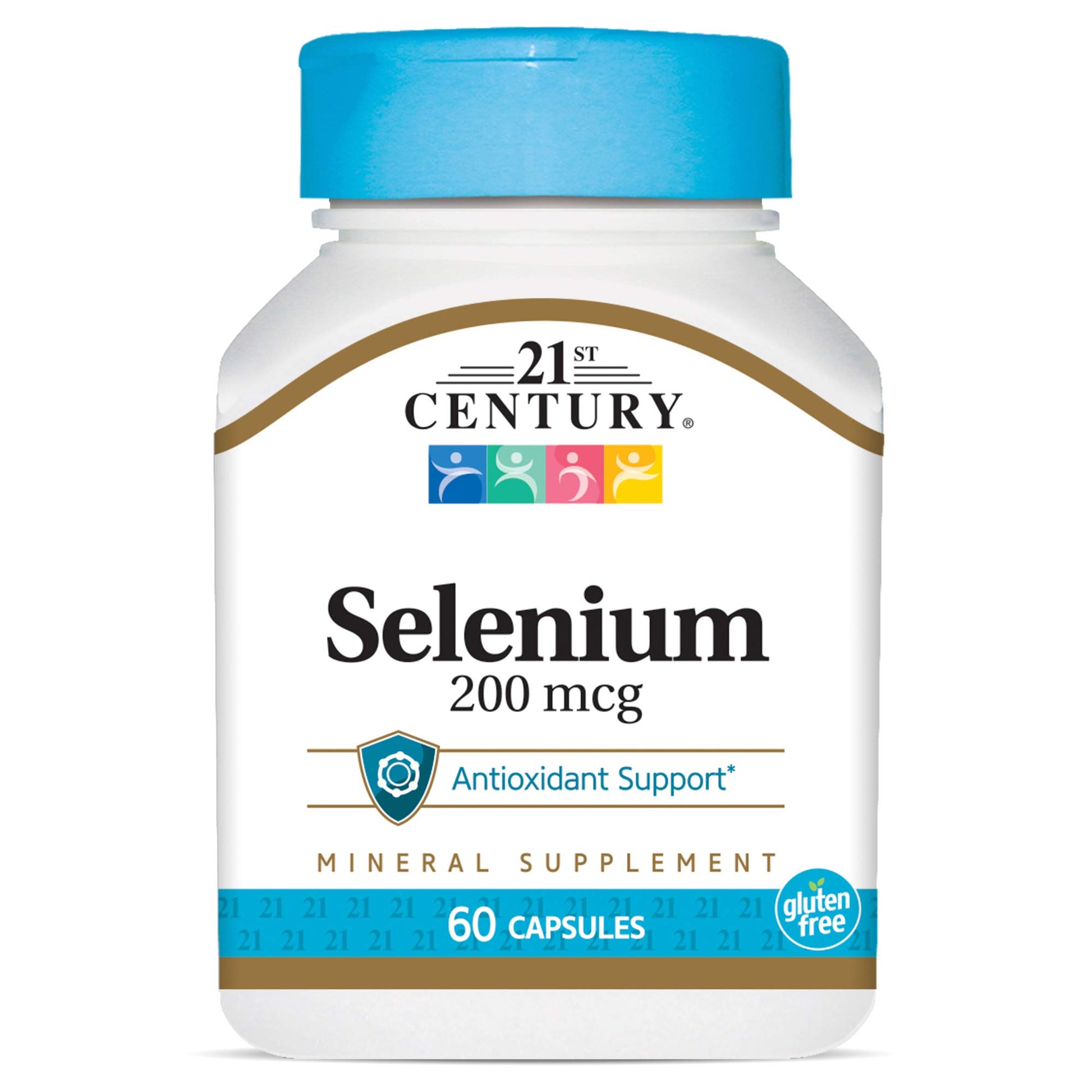 21st Century Selenium 200 mcg Capsules, 120 Count