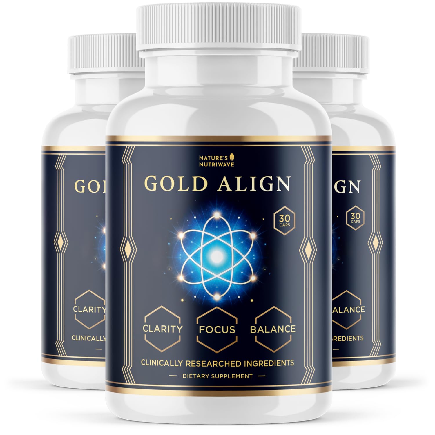 Nature’s NutriWave Gold Align Holy Basil, Sage & Goldenseal Capsules 90 Count
