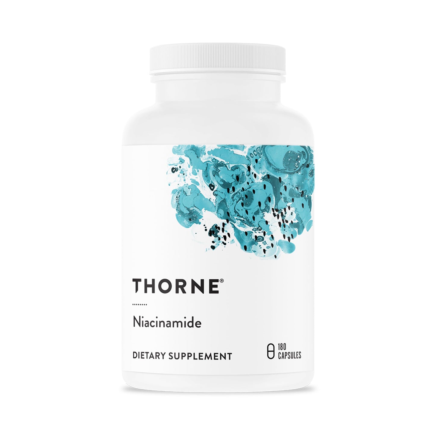 THORNE Niacinamide 500 mg Non-Flushing Form of Vitamin B3 180 Capsules