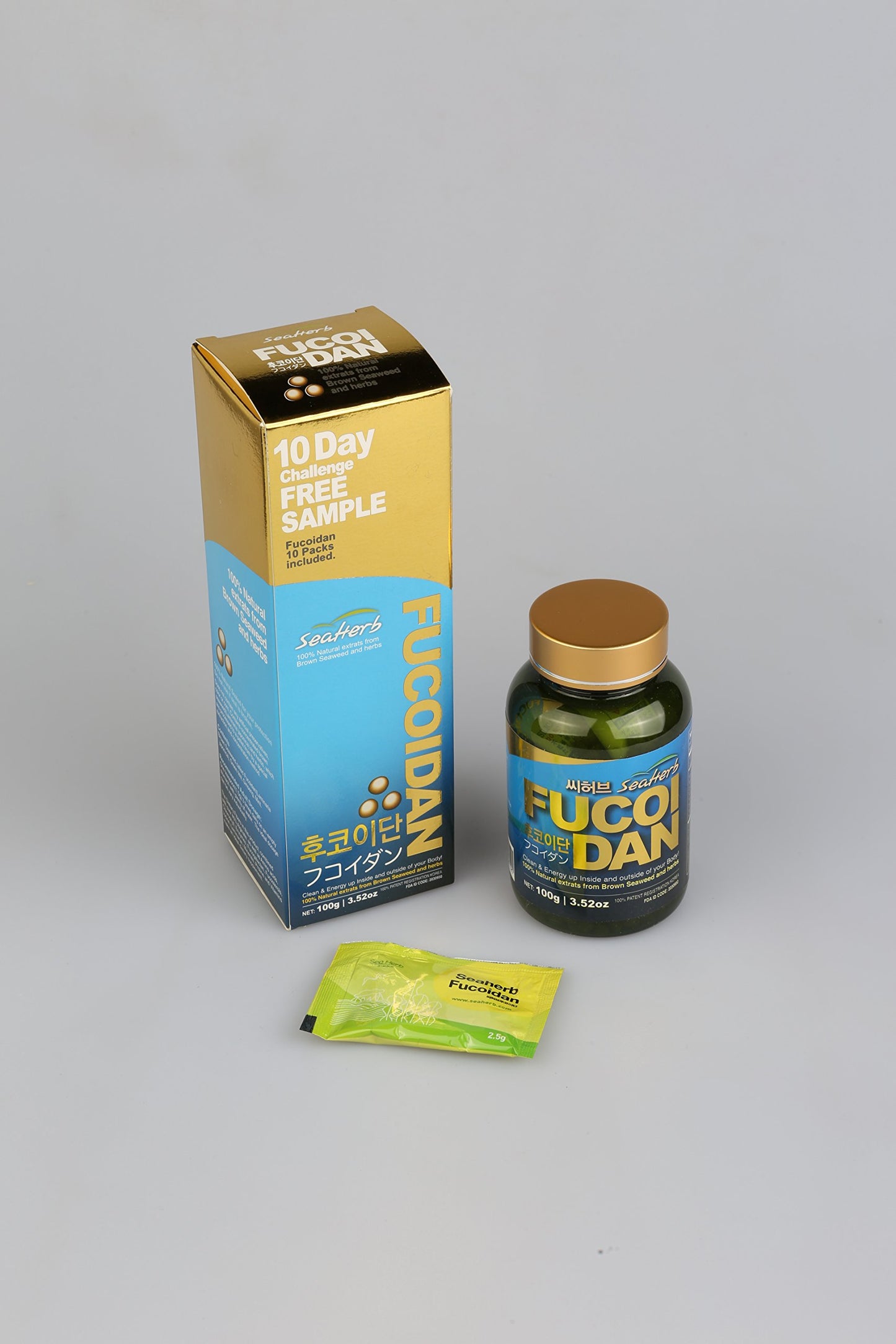 SeaHerb Fucoidan Brown Seaweed Extract Marine Supplement Powder 4.41 oz
