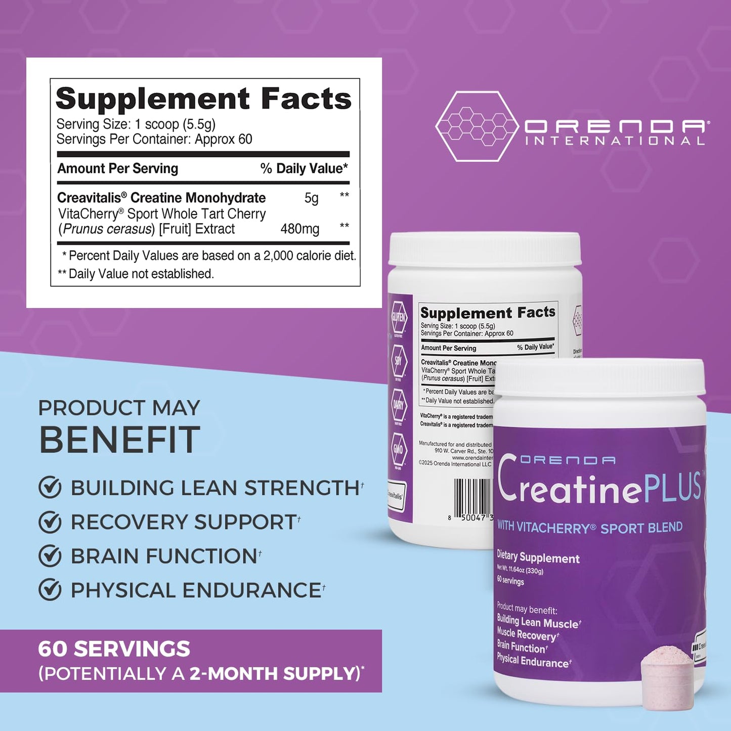 Orenda International CreatinePLUS Powder 11.6 oz