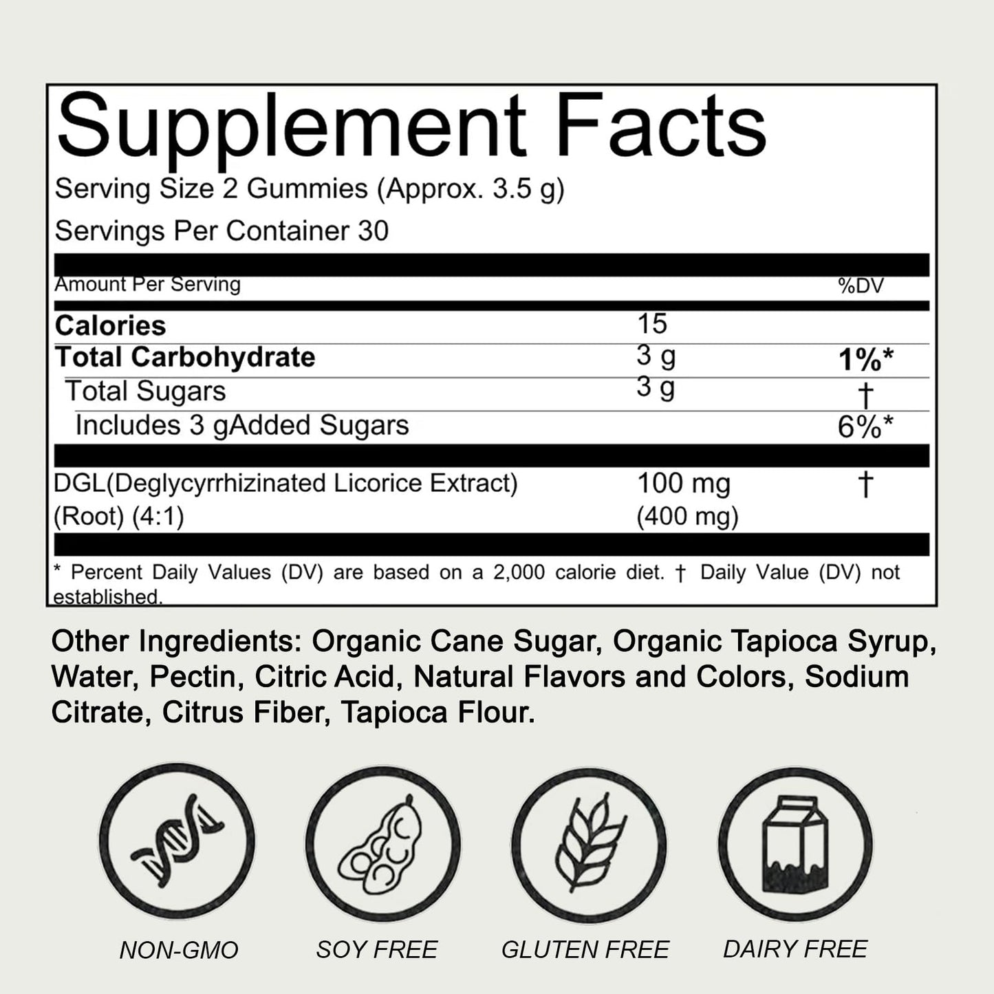 COLEPSW DGL Gummies 60 Gummies
