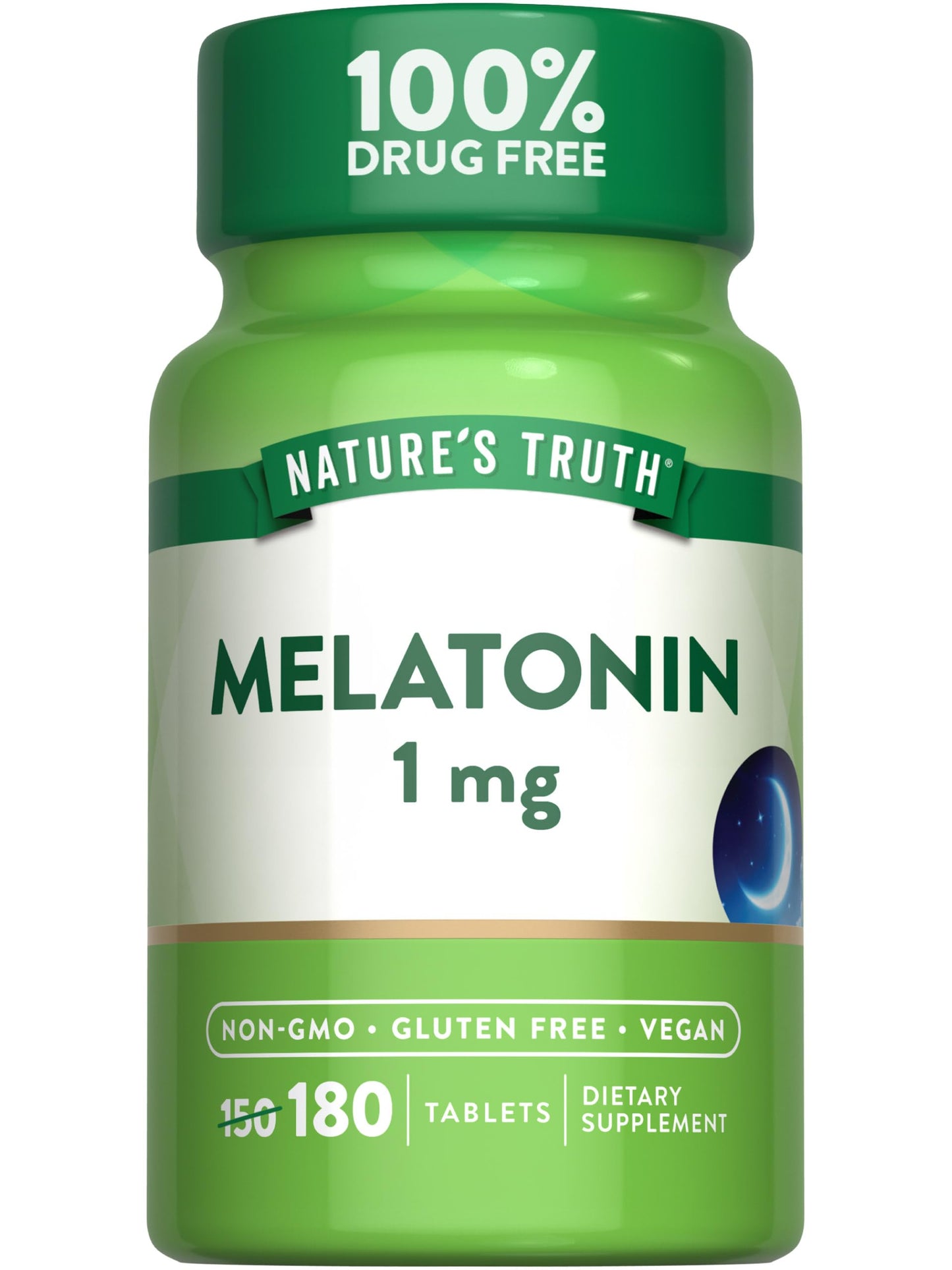 Nature's Truth Melatonin 1 mg Tablets 180 Count