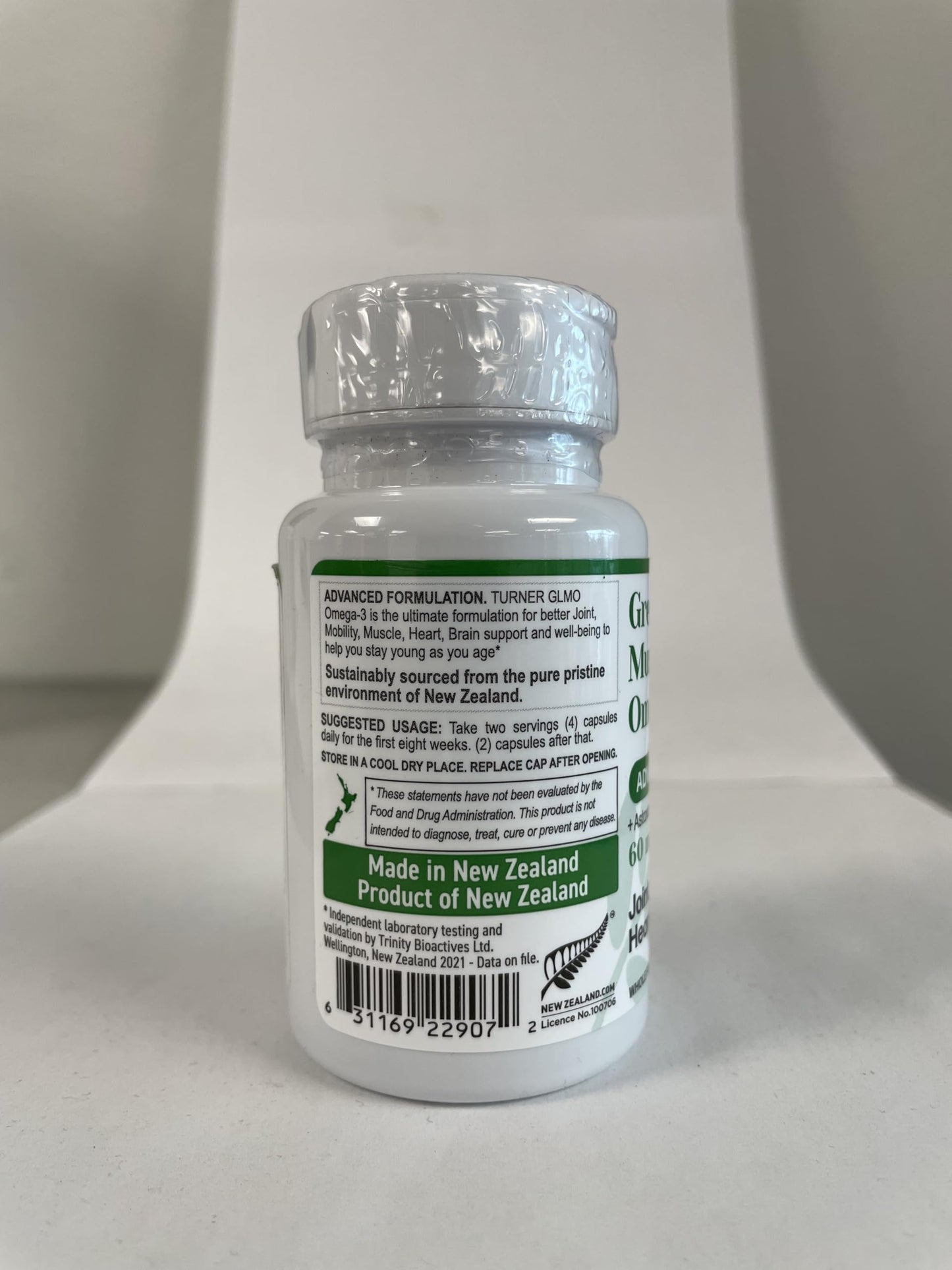 TURNER New Zealand Green Lipped Omega-3 Mussel Oil Softgels 180