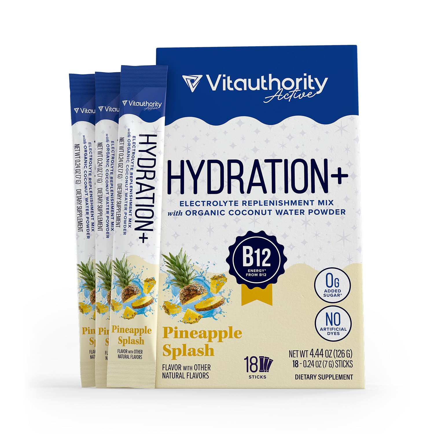 Vitauthority Hydration Electrolyte Powder Packets 4.4 Ounce