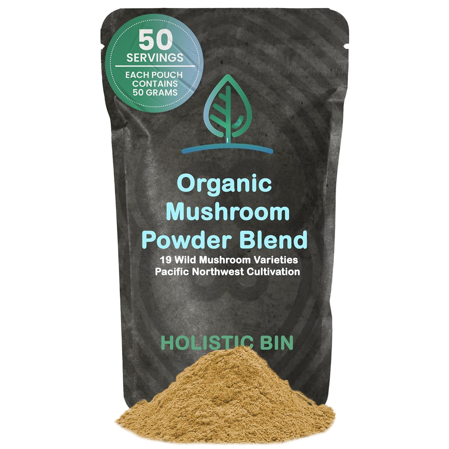 Holistic Bin Mushroom Blend Powder, 2.1 oz