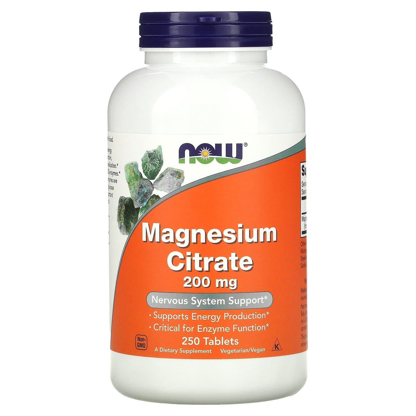 NOW Foods Magnesium Citrate 200 mg Tablet 500 Count