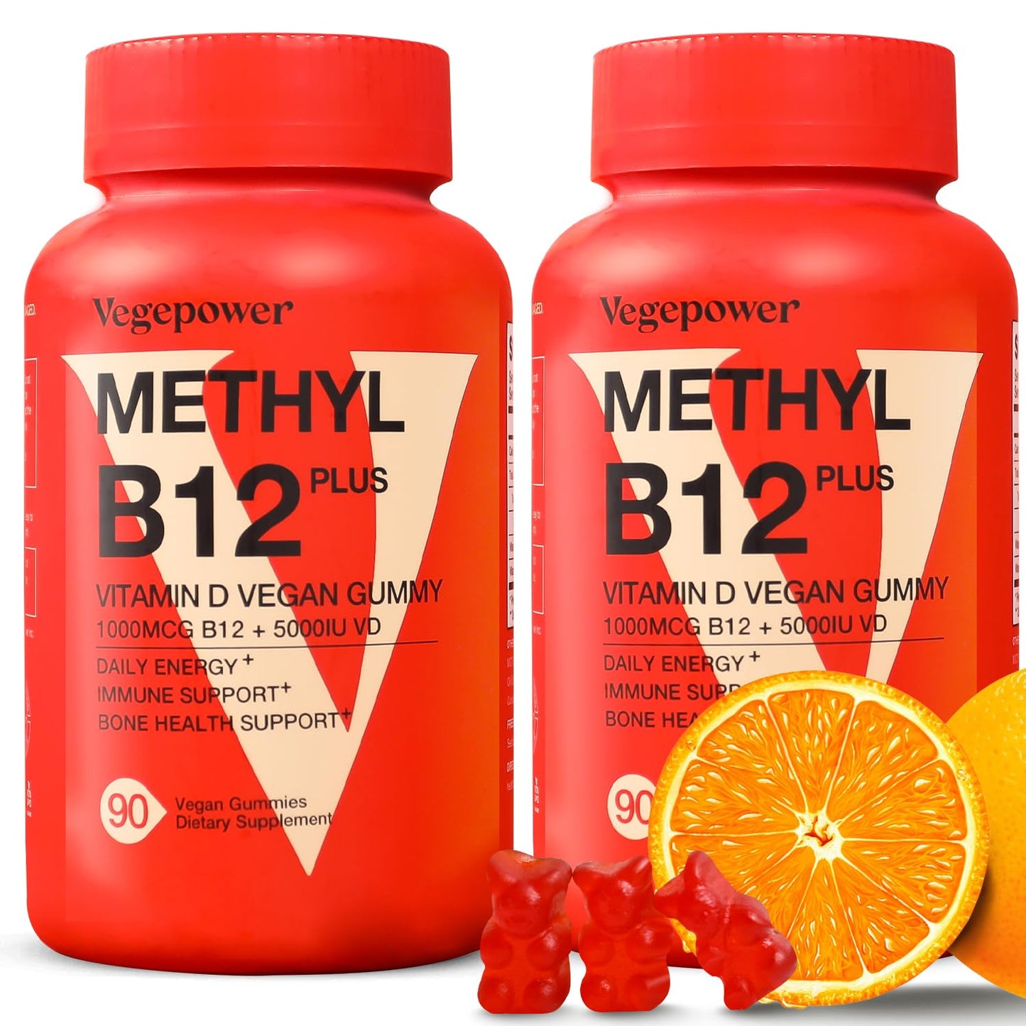 VEGEPOWER Vitamin B12 1000 mcg Gummies 180 Bears