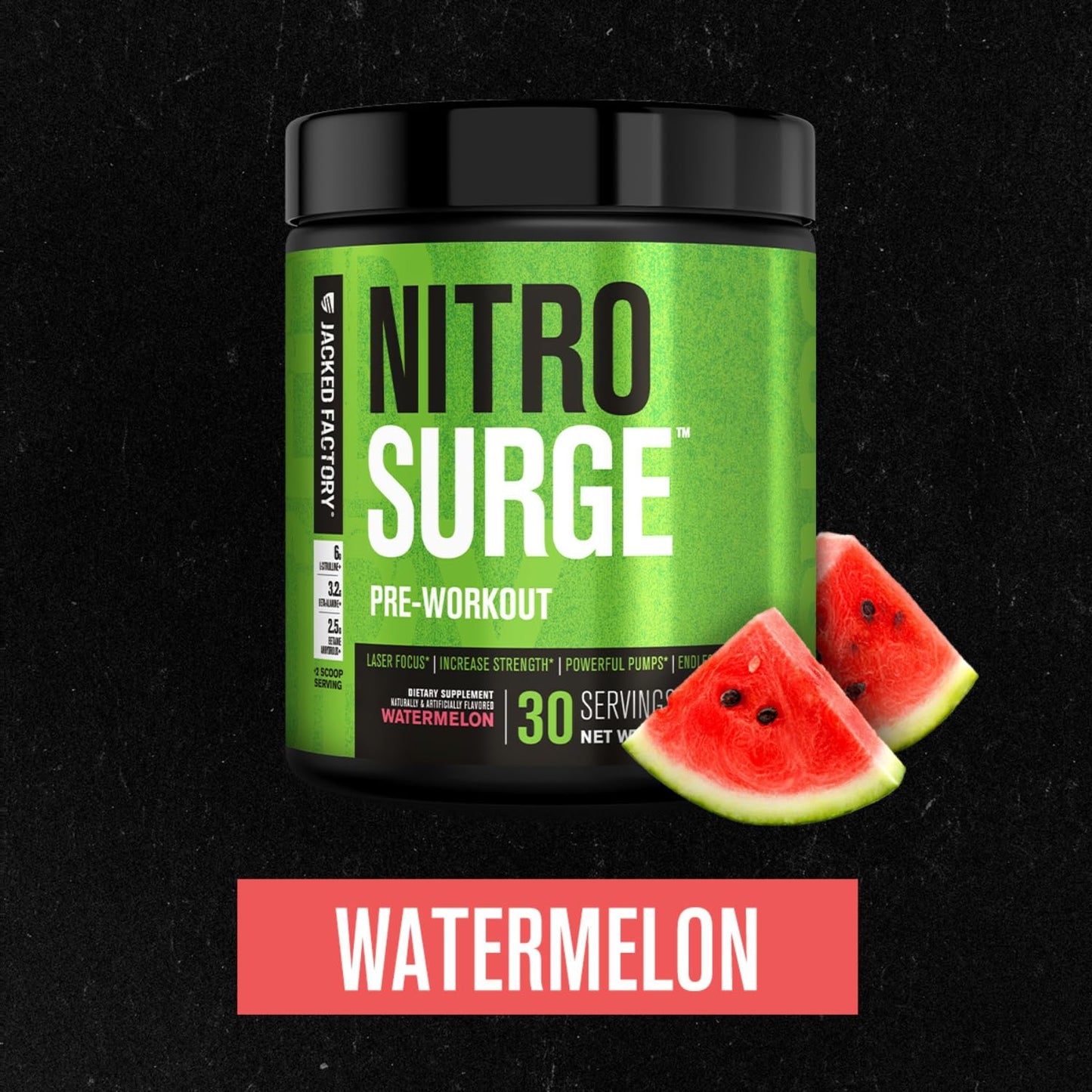 Jacked Factory Nitrosurge Shred Thermogenic Pre-Workout Powder, 1