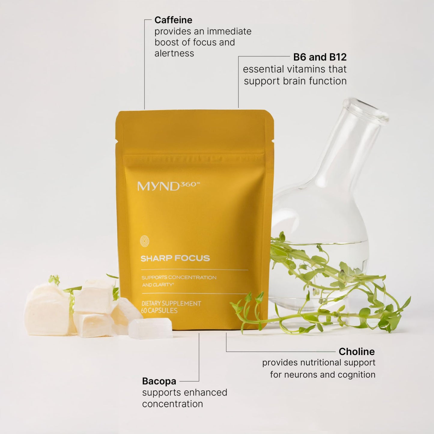 Nu Skin MYND360 Sharp Focus Capsule, 60 Capsules