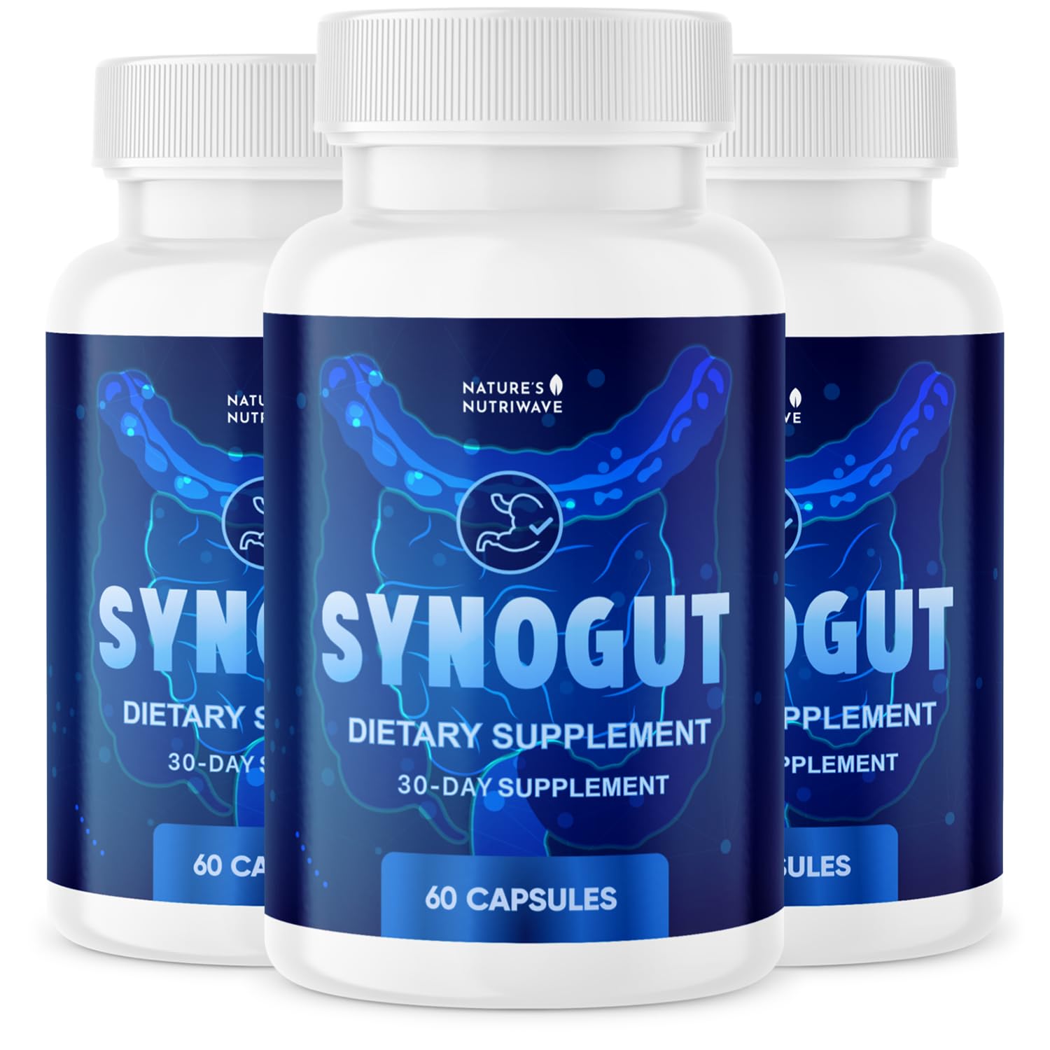 Nature’s NutriWave Synogut Psyllium, Flaxseed & Aloe Vera Capsule 180