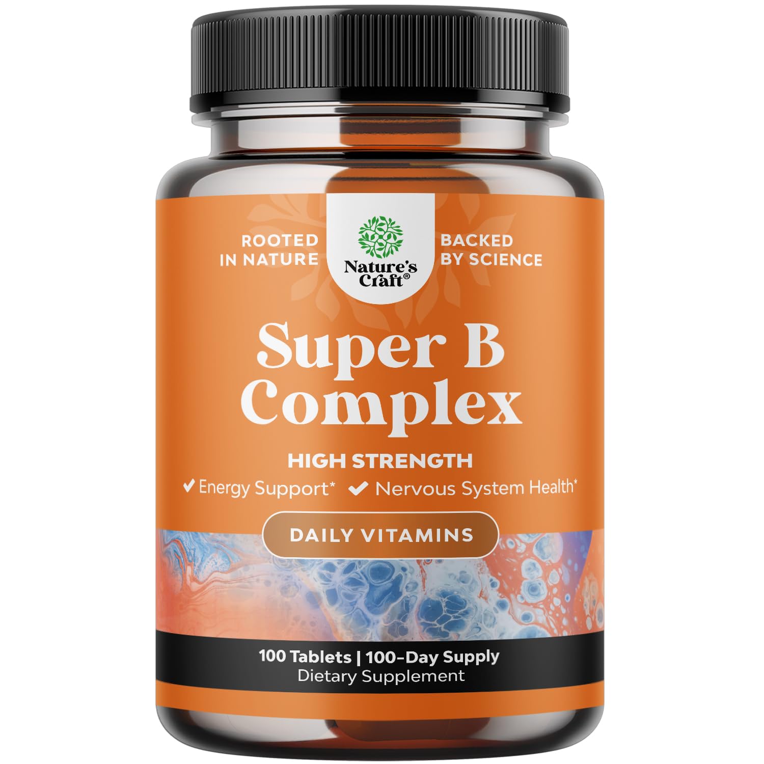 Natures Craft Vitamin B Complex Tablets 100 Count