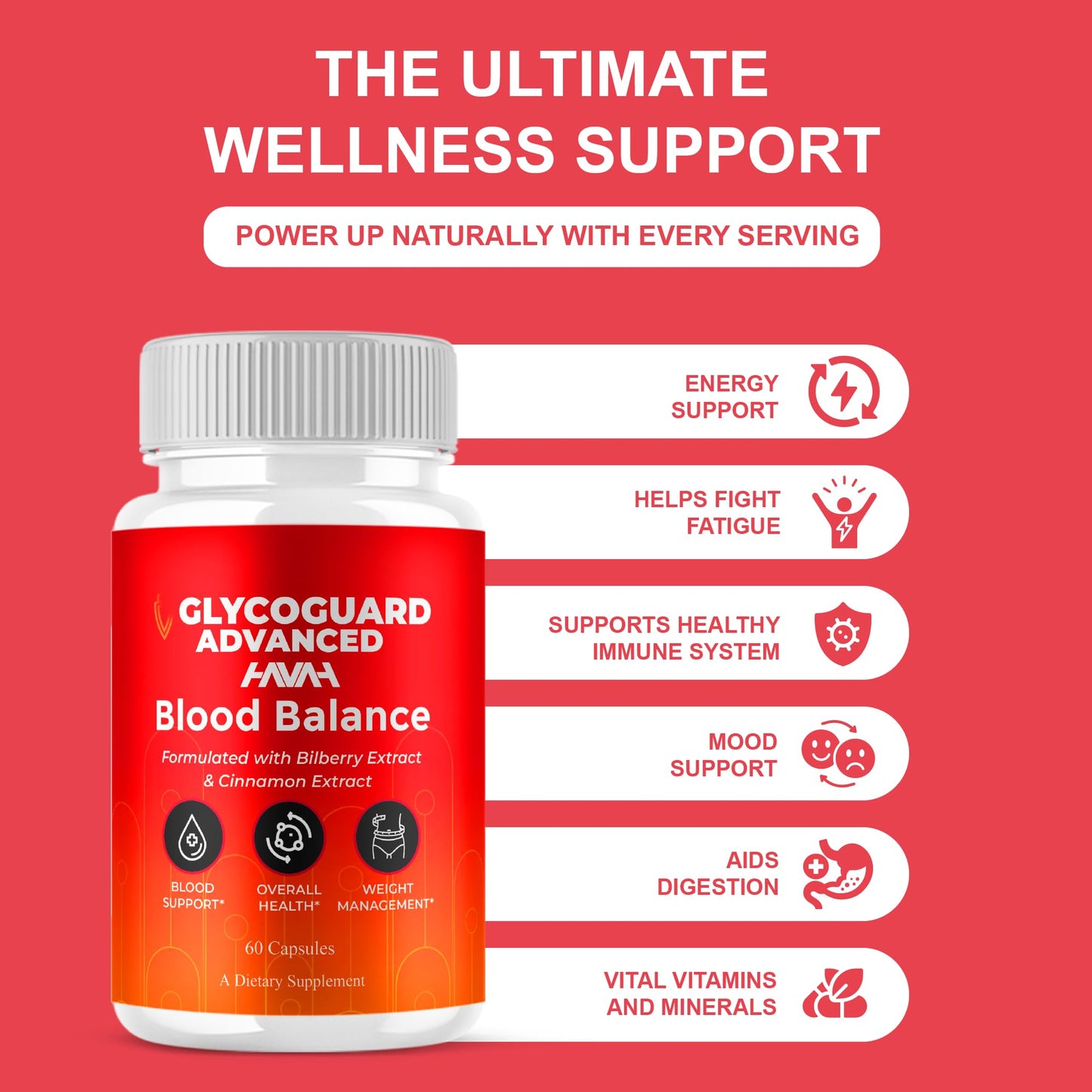 Havah Glycoguard Advanced Glycoguard Supplement, Capsule, 60 Capsules