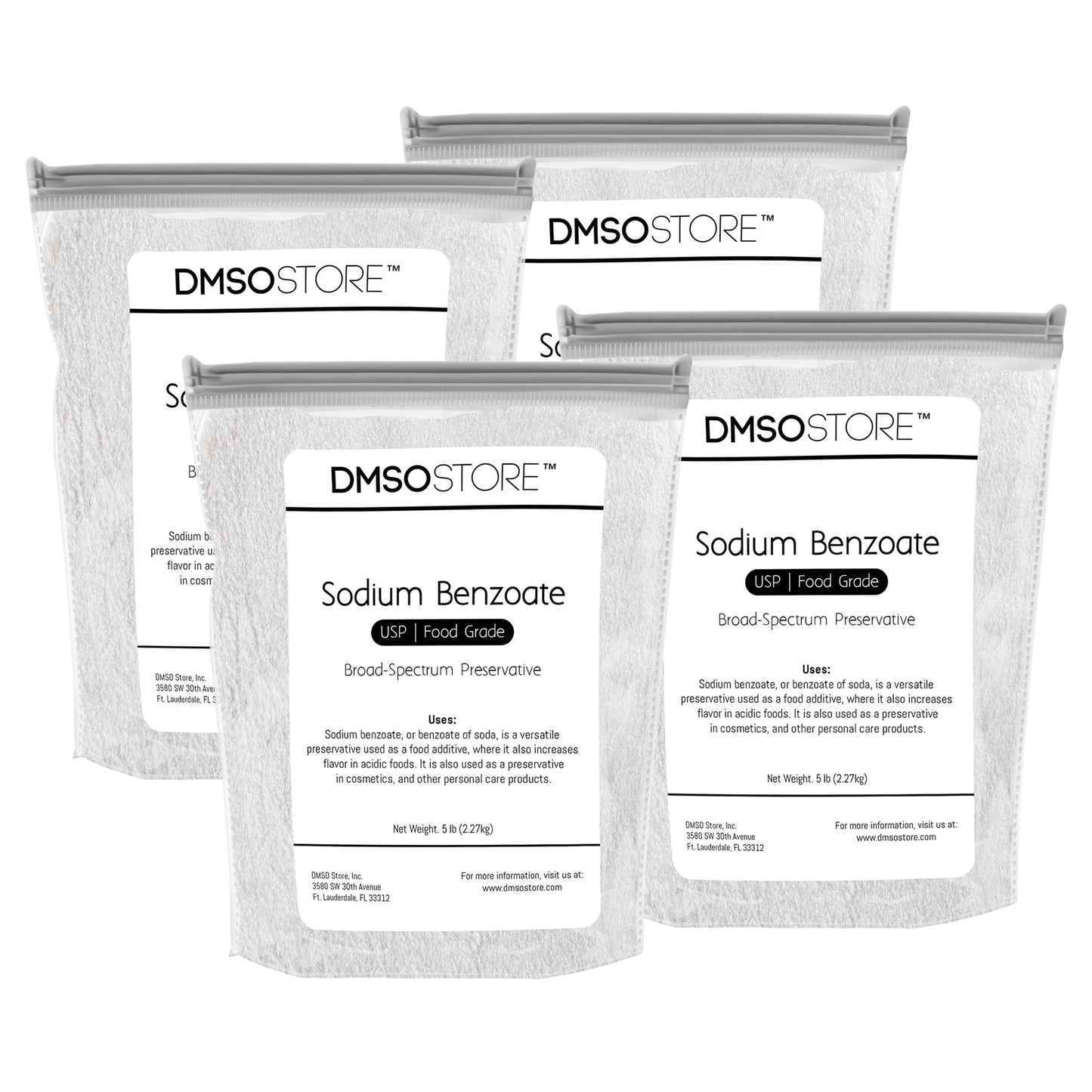 DMSOSTORE Sodium Benzoate Powder 160 Ounces