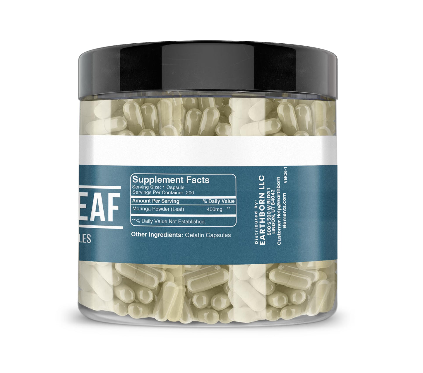 Earthborn Elements Moringa Capsules 200 Count