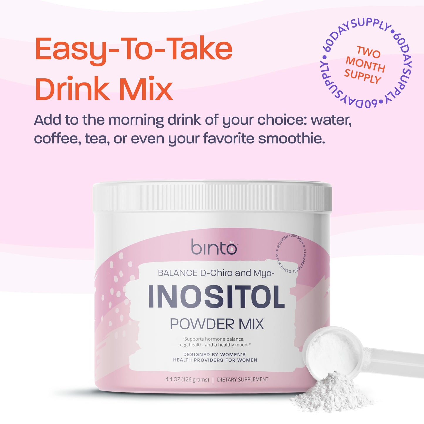 Binto Inositol Powder Mix 4.4 Ounce