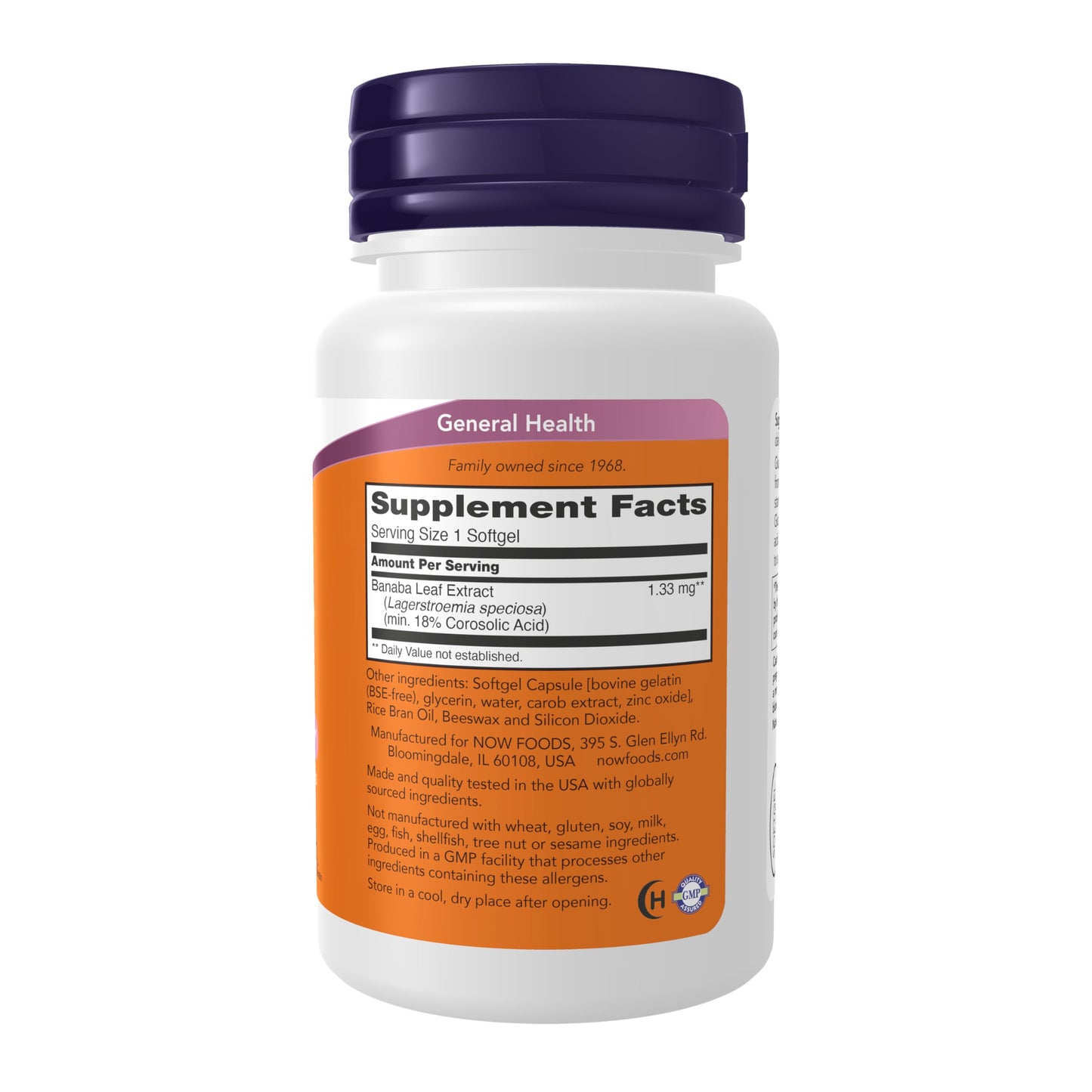NOW Foods GlucoFit with 18% Corosolic Acid, Supports Glucose Metabolism, 60 Softgels