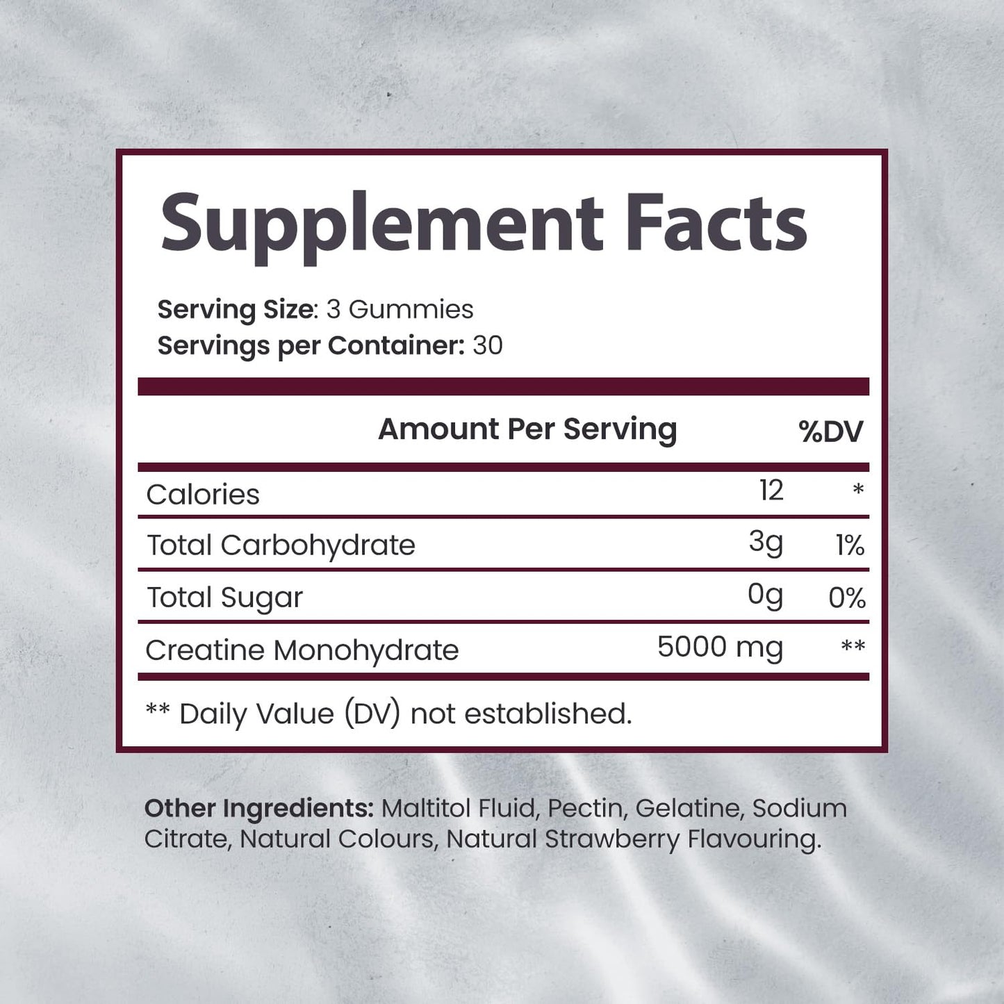 MOMOF4TRANSFORM Creatine Monohydrate Gummies, 90 Count