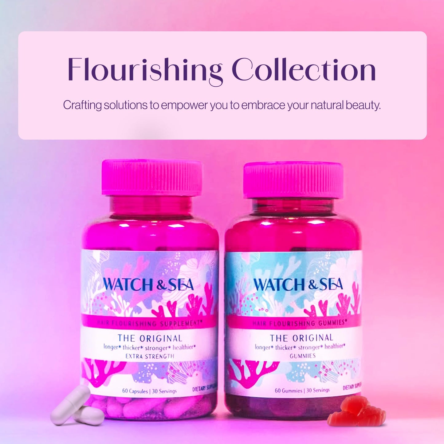 WATCH & SEA BEAUTY Hair Flourishing Extra-Strength Capsules 30 Capsules