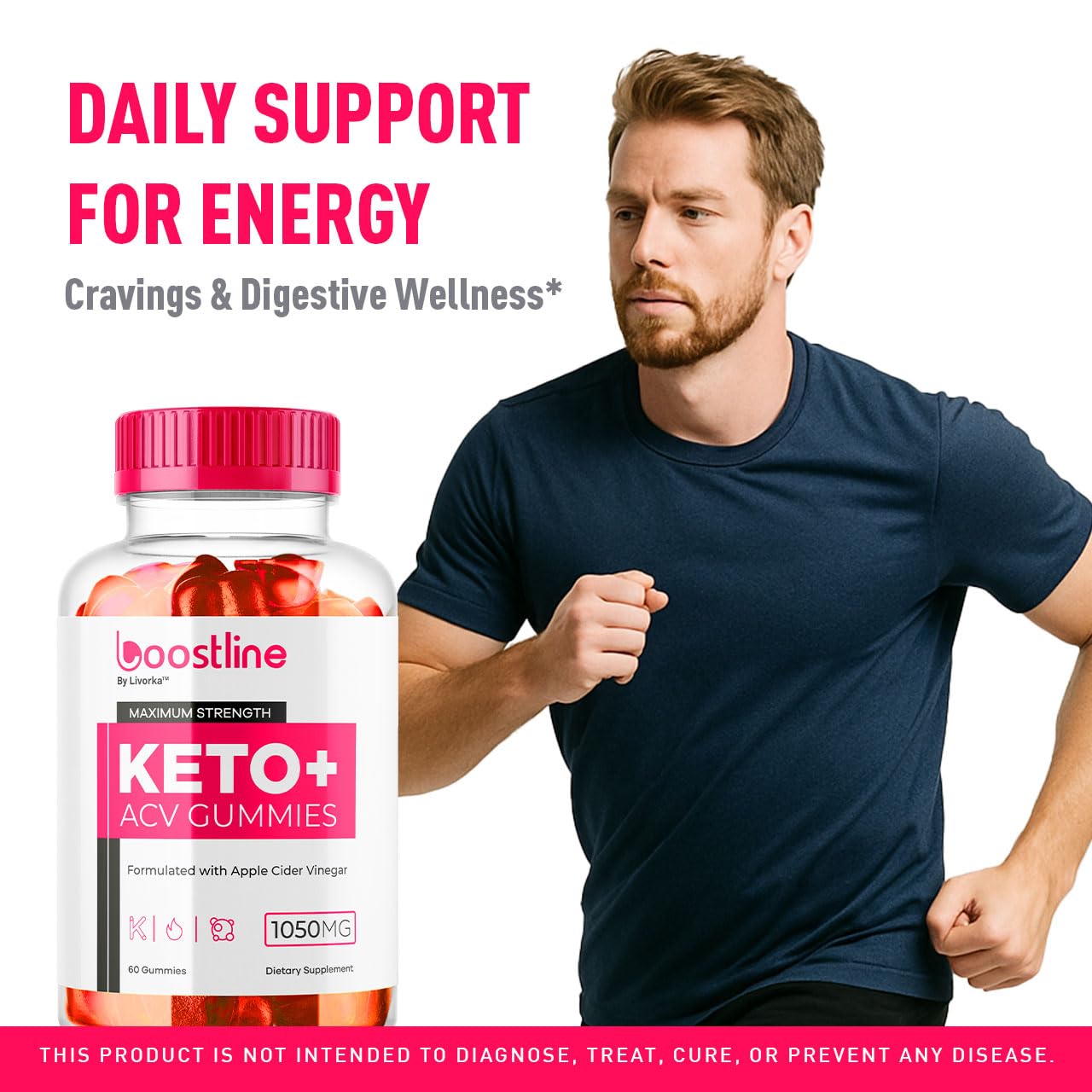 LIVORKA Boostline Keto ACV Gummies, 60 Count