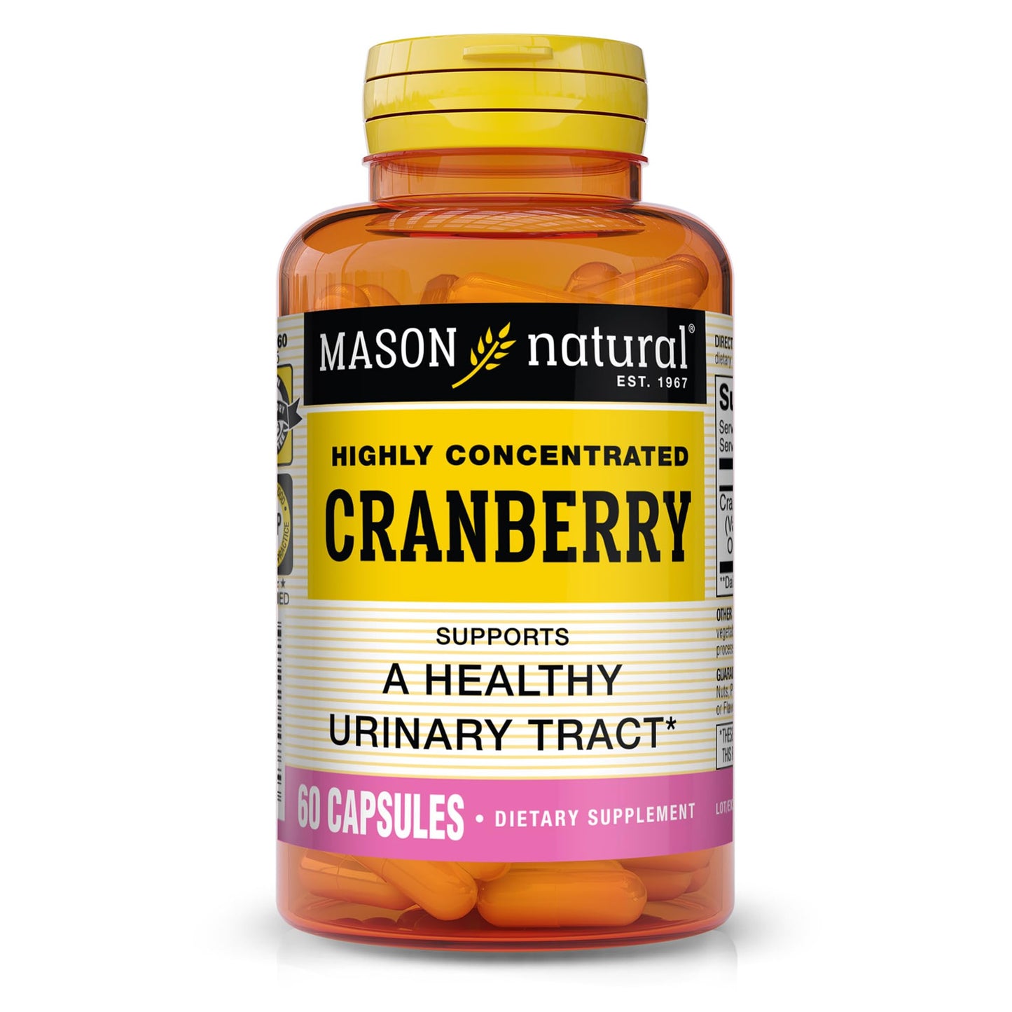 MASON NATURAL Cranberry Highly Concentrated 900 mg Capsules, 60 Count