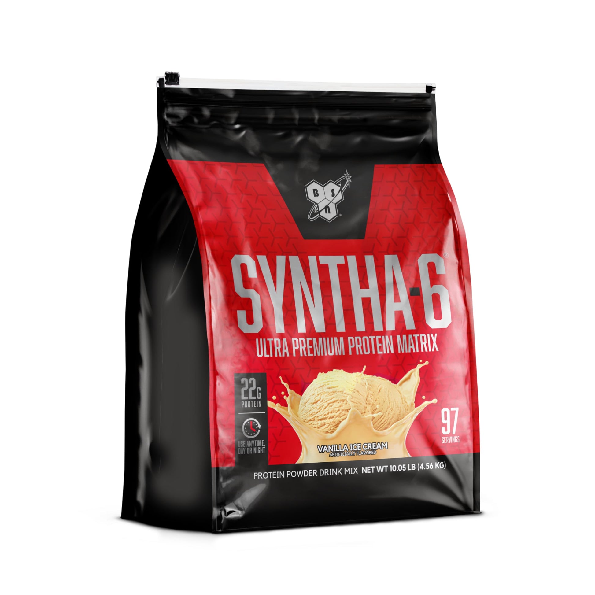 BSN SYNTHA-6 Premium Protein Powder, Vanilla Ice Cream, 160.8 Ounce