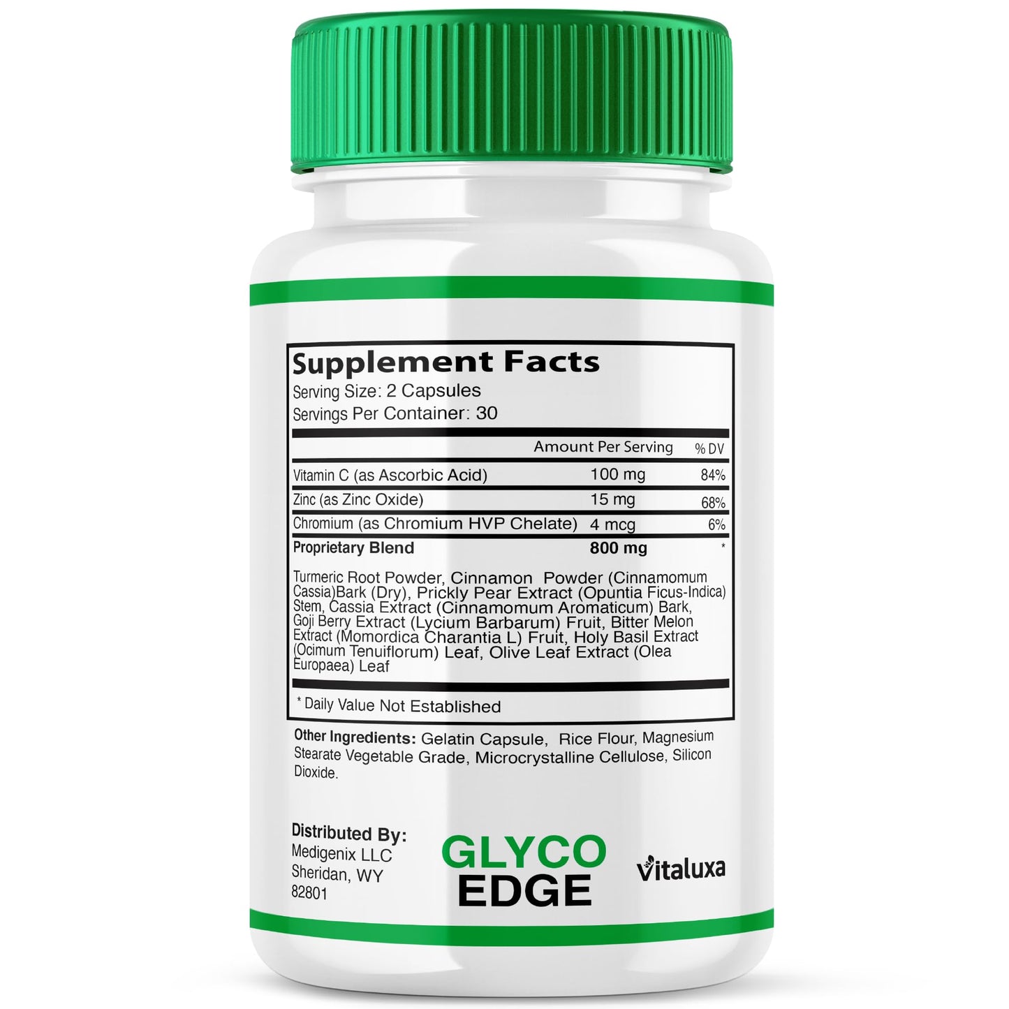 Vitaluxa Glyco Edge Blood Support Capsules 60 Count