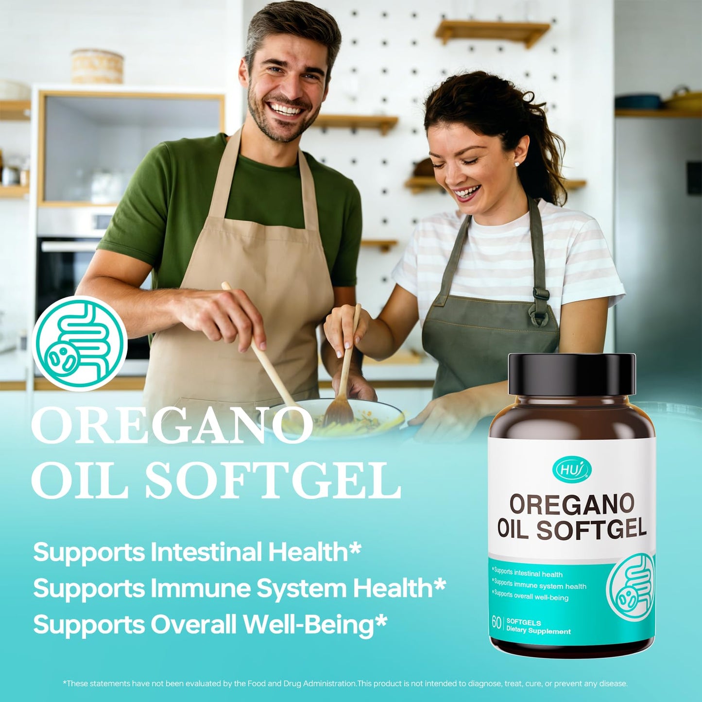 HUJ Oregano Oil Softgels 60