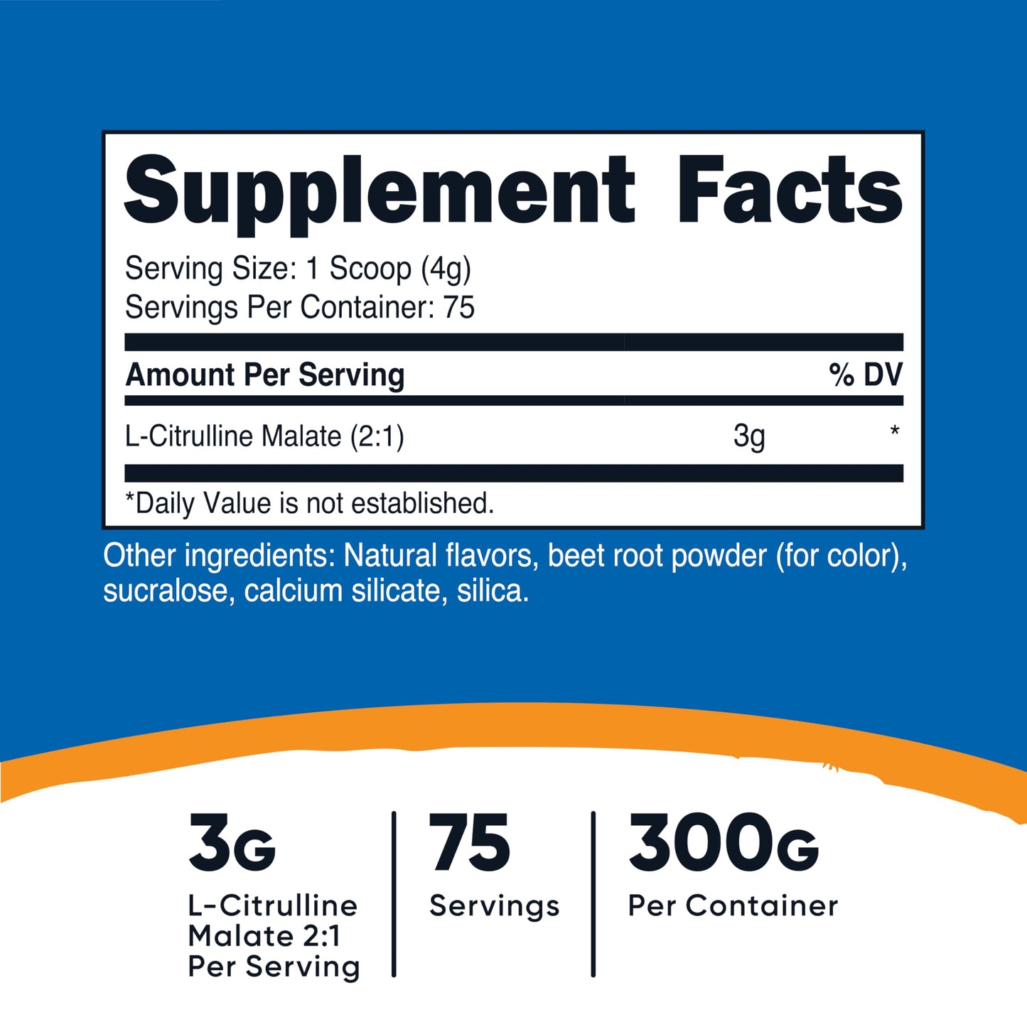 Nutricost L-Citrulline Malate 2:1 Powder, 75 Servings