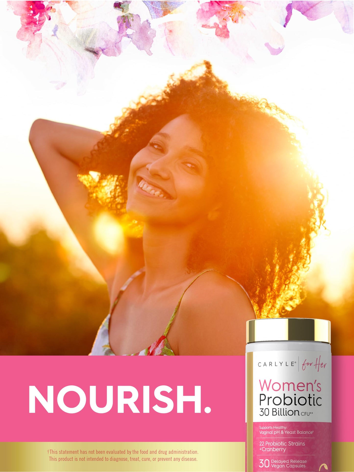Carlyle Women's 30 Billion CFU Probiotic Capsules, 30 Count