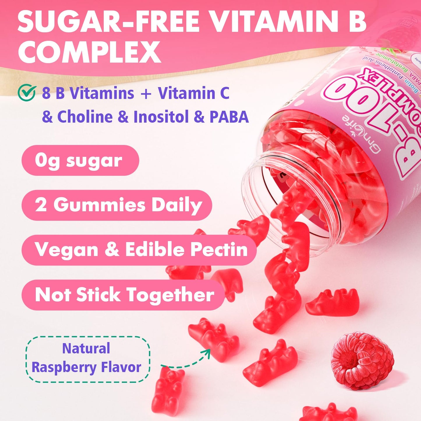 GrnLife Vitamin B Complex Gummies 60 Count
