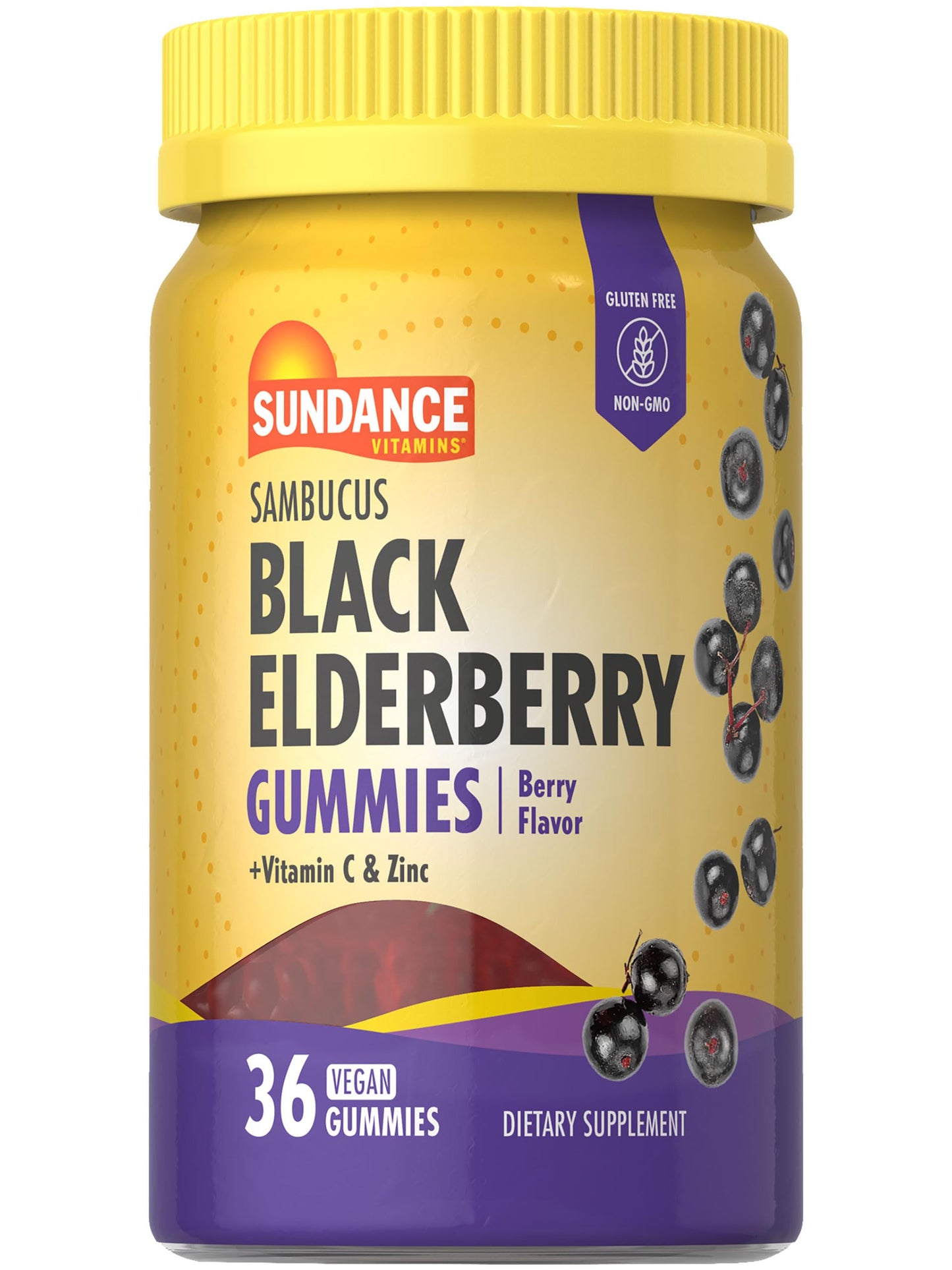 Sundance Elderberry Gummies for Adults 36 Count
