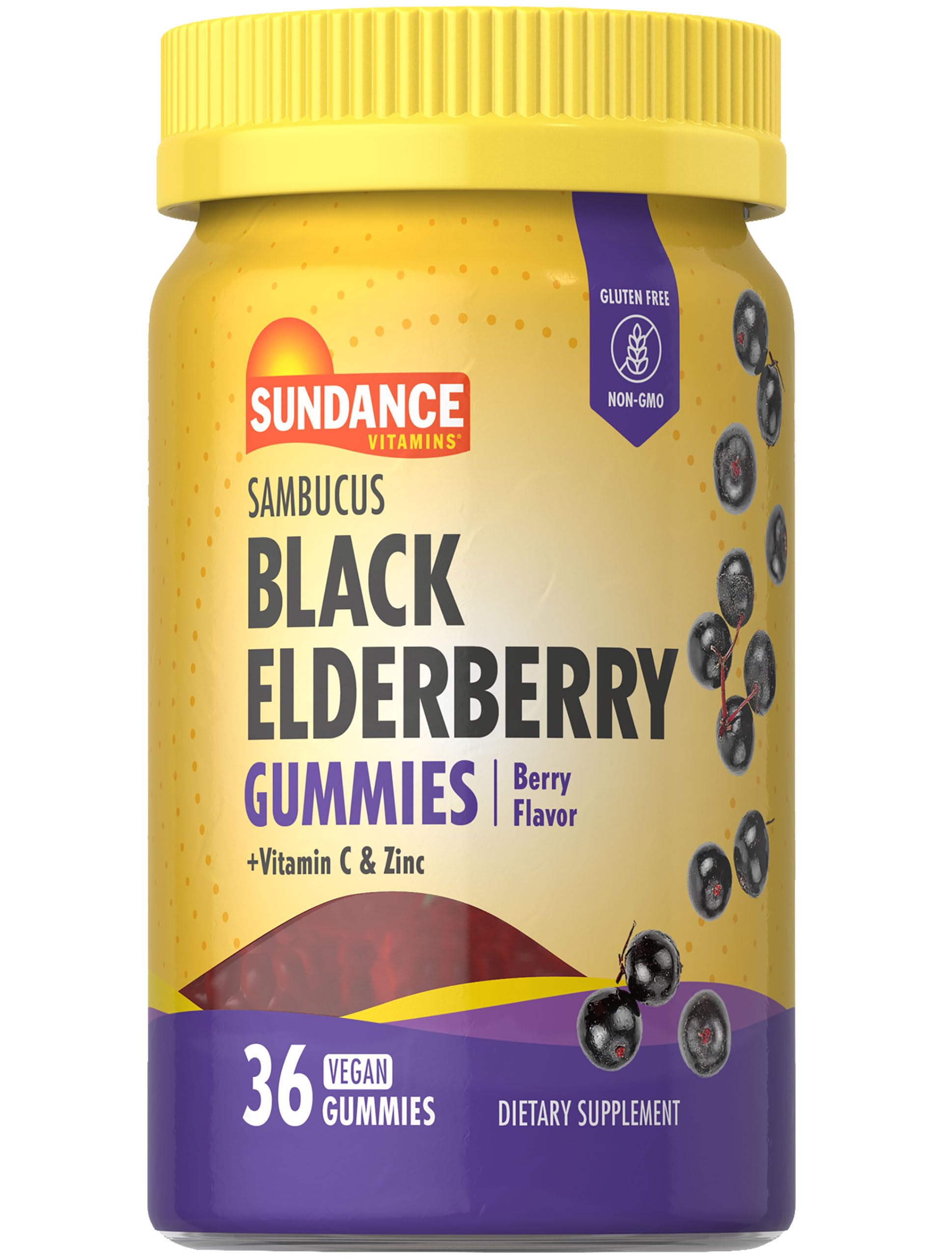 Sundance Elderberry Gummies for Adults 36 Count