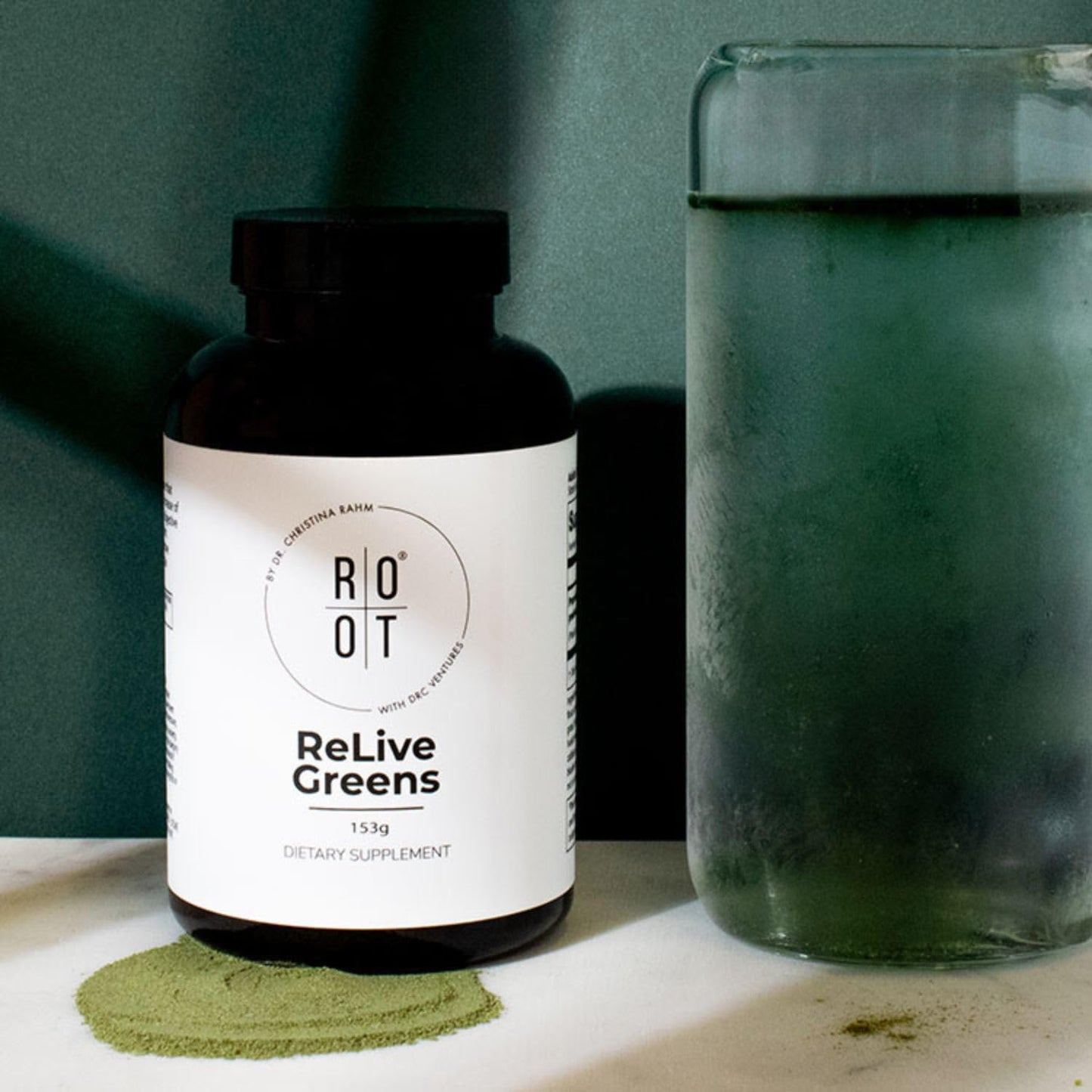 THEROOTBRANDS Root Relive Greens by Dr. Rahm's Powder 153 g