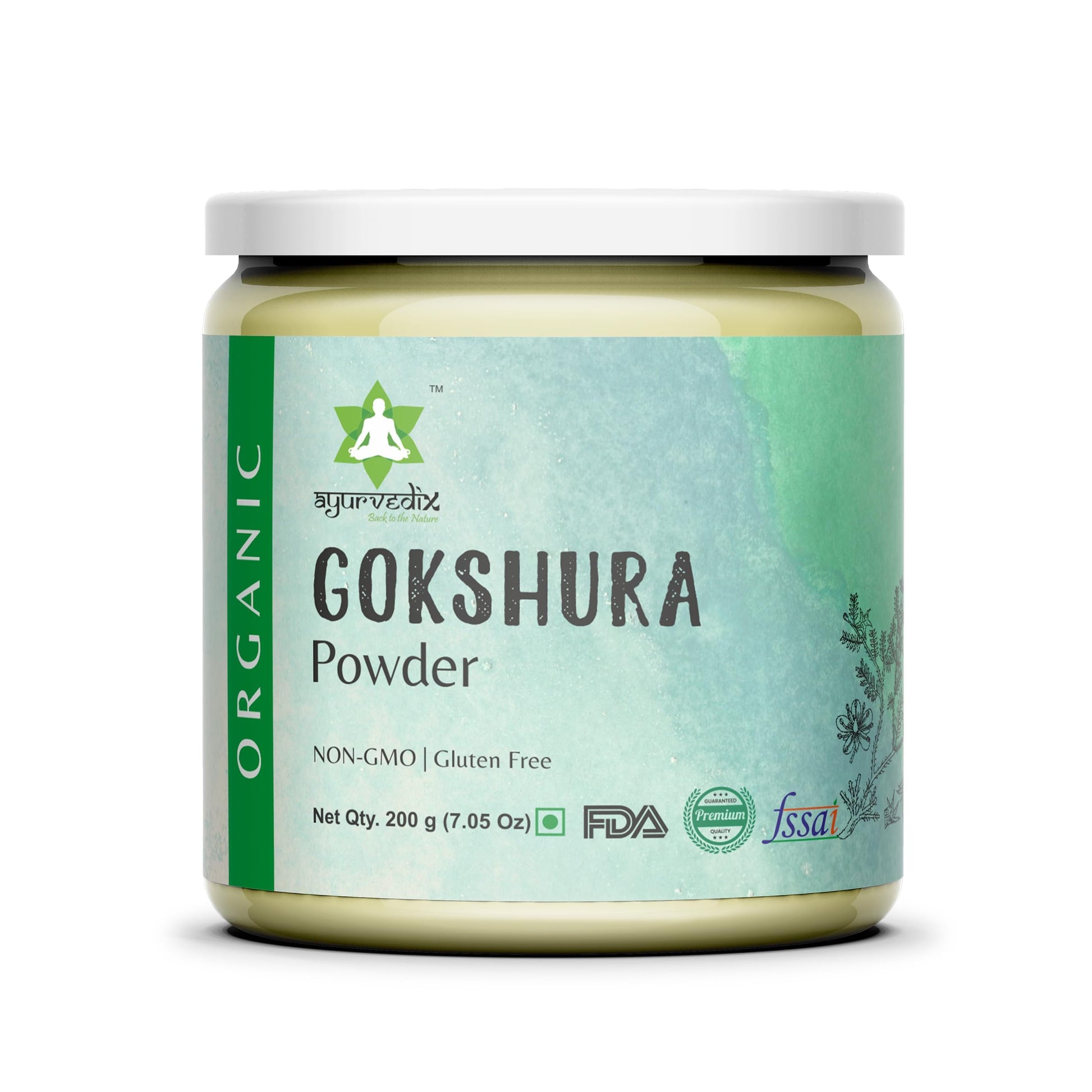 ayurvedix Organic Gokshura Powder 1 Ounce