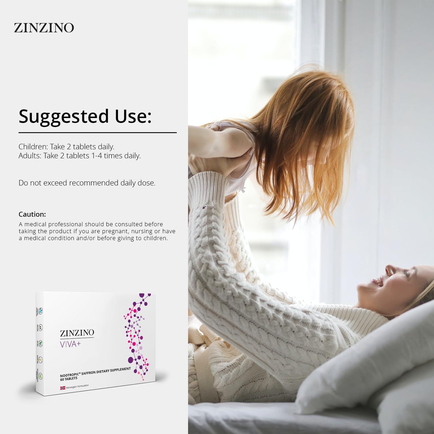 ZINZINO Viva+ Daily Supplement 60 Capsules