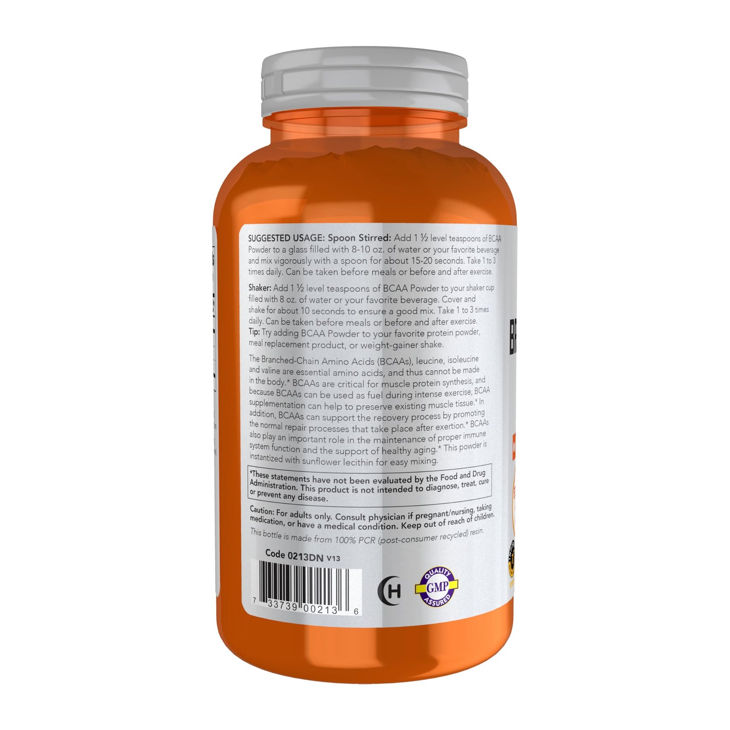NOW Foods Branched Chain Amino Acids Powder with Leucine, Isoleucine, and Valine 12-Ounce