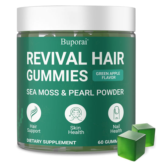 Buporai Hair Growth Gummies 60 Count
