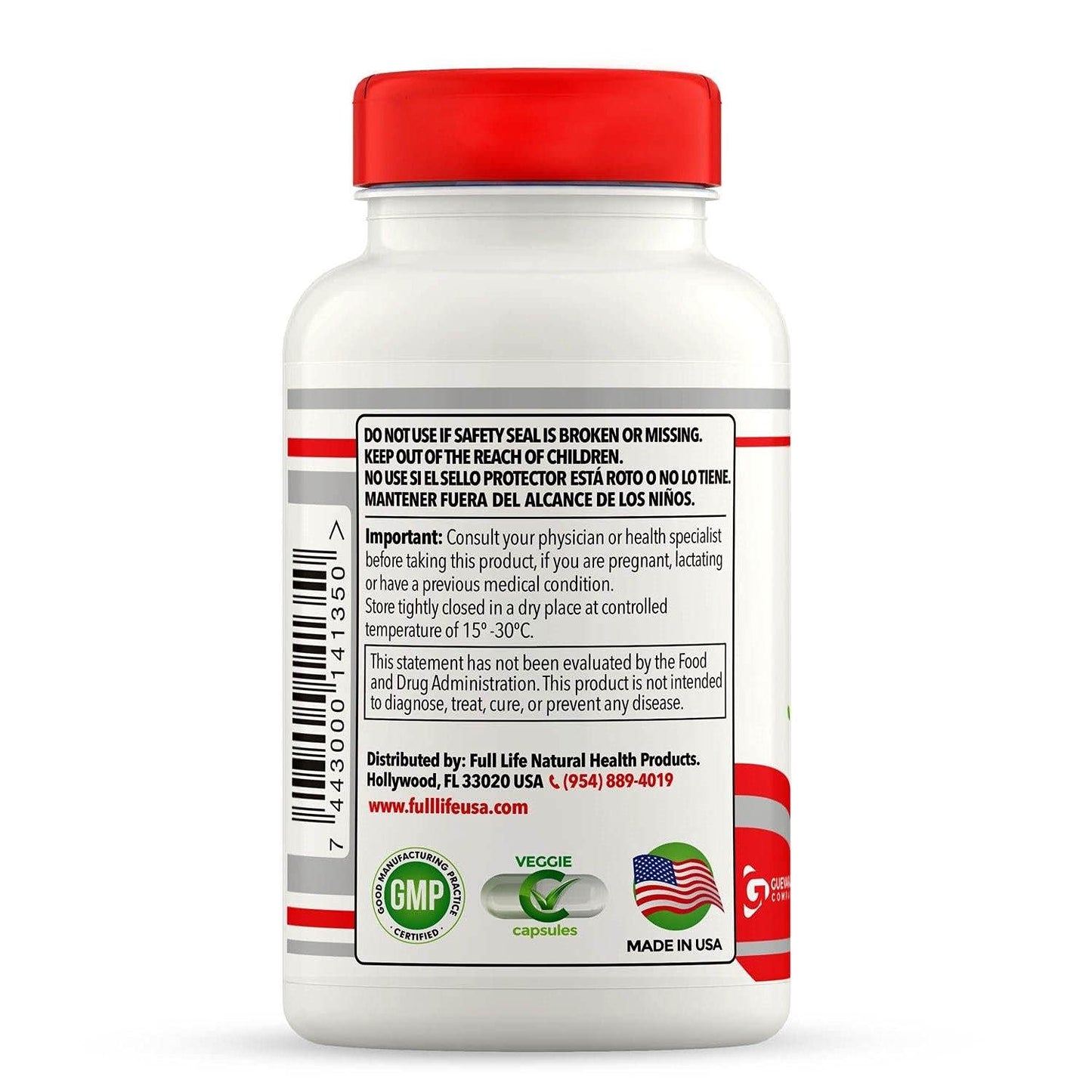Full Life Colon Cleanser - Herbal Supplement with Cascara Sagrada and Senna Leaf Veggie Capsules 120