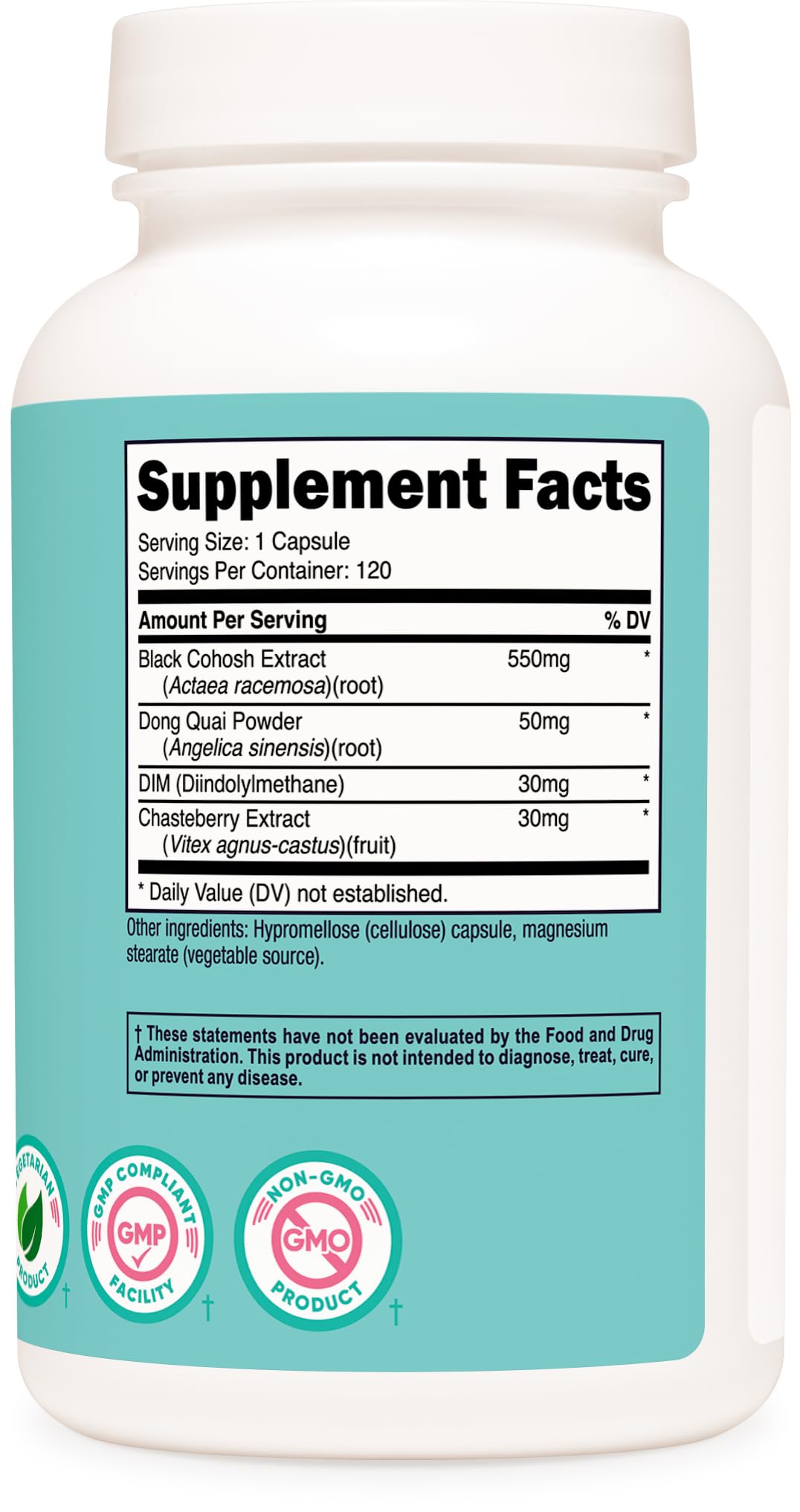 Nutricost Black Cohosh for Women (660mg) Capsules, 120 Count